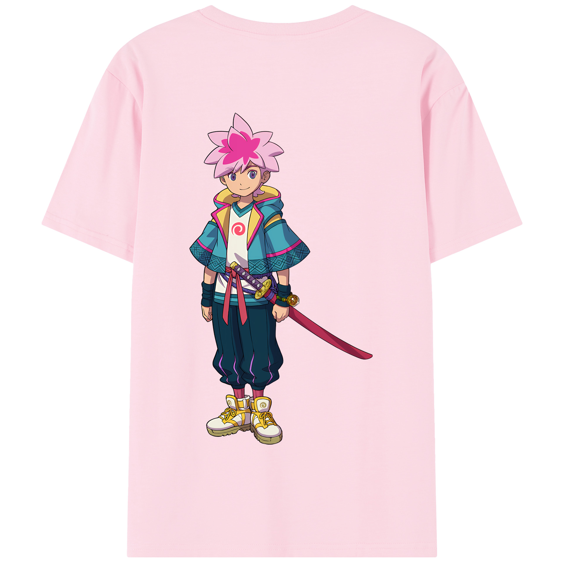 （画像用） 妖怪ウォッチ Yo-kai Watch 綿100％半袖Tシャツ（背面プリント）