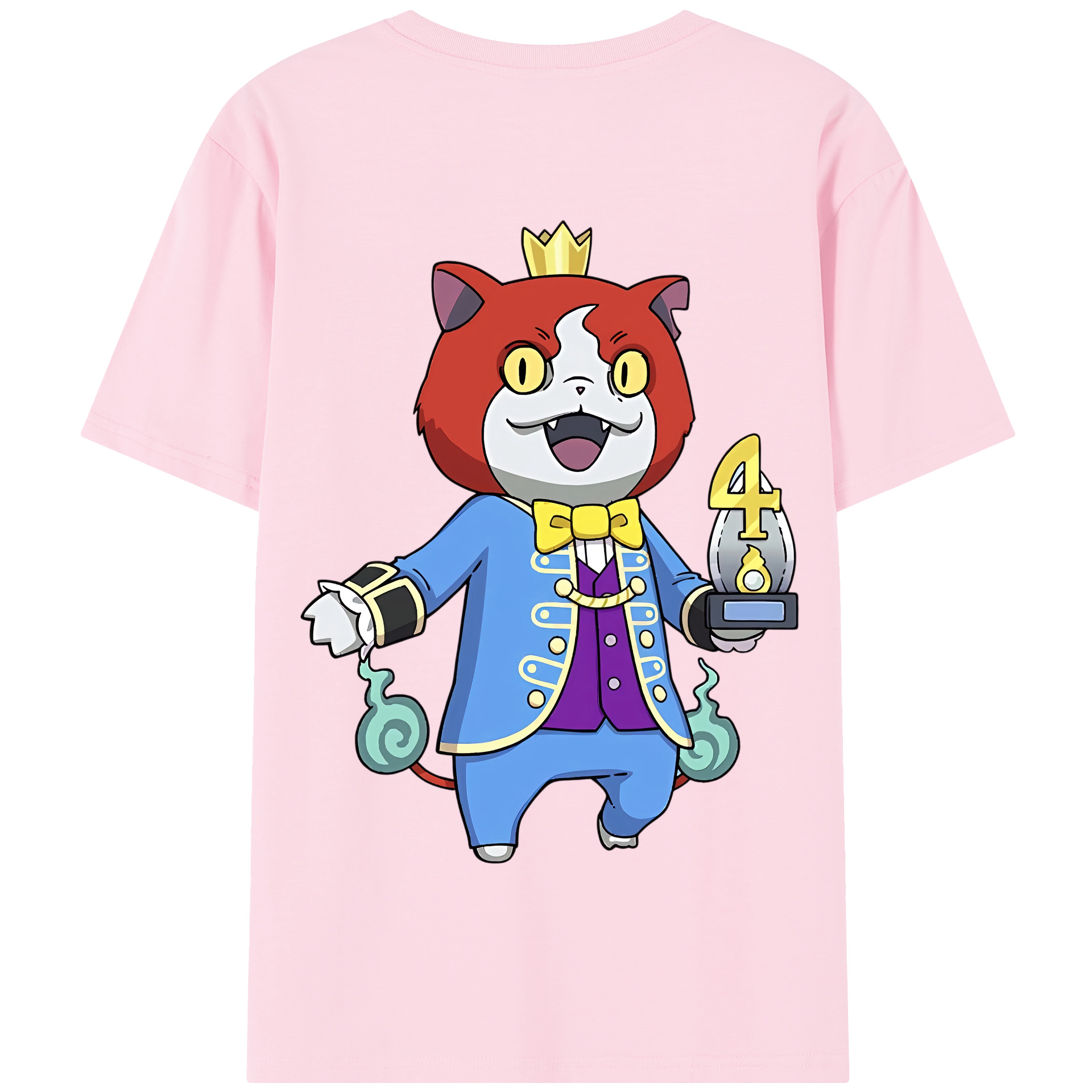 （画像用） 妖怪ウォッチ Yo-kai Watch 綿100％半袖Tシャツ（背面プリント）