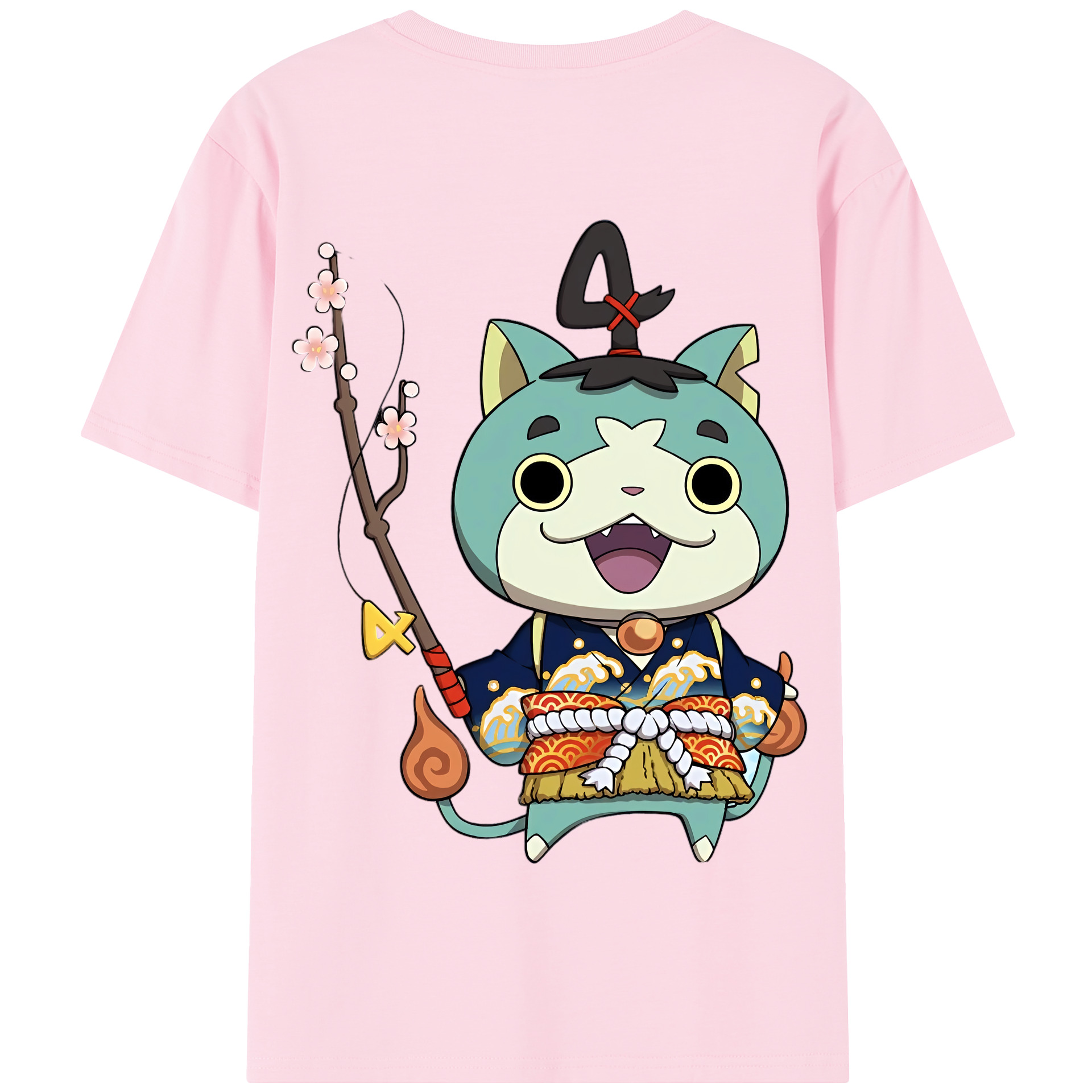 （画像用） 妖怪ウォッチ Yo-kai Watch 綿100％半袖Tシャツ（背面プリント）