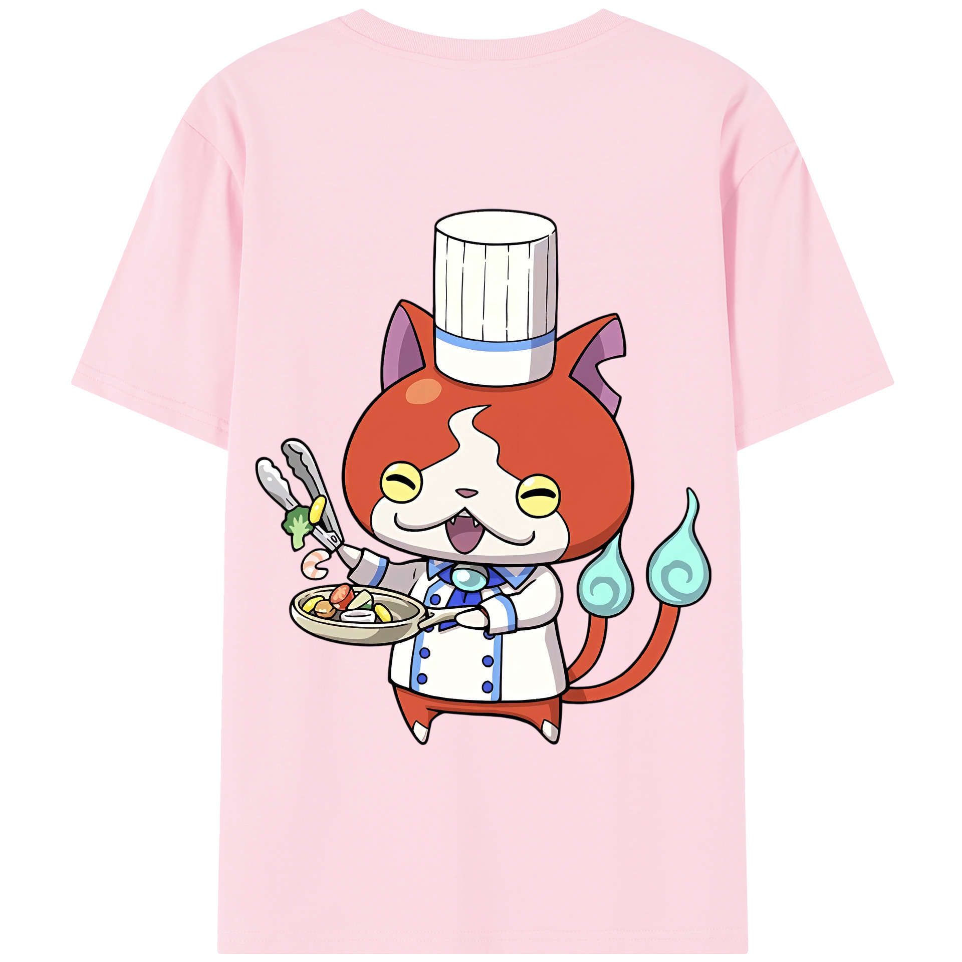 （画像用） 妖怪ウォッチ Yo-kai Watch 綿100％半袖Tシャツ（背面プリント）