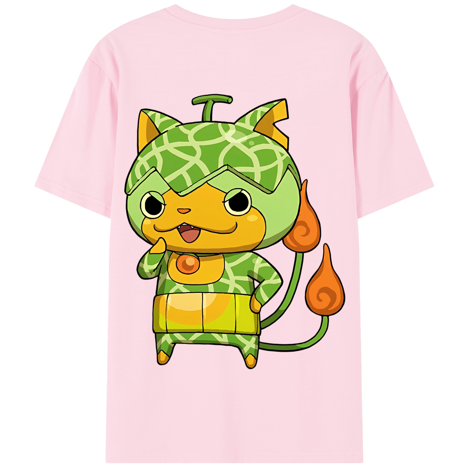 （画像用） 妖怪ウォッチ Yo-kai Watch 綿100％半袖Tシャツ（背面プリント）