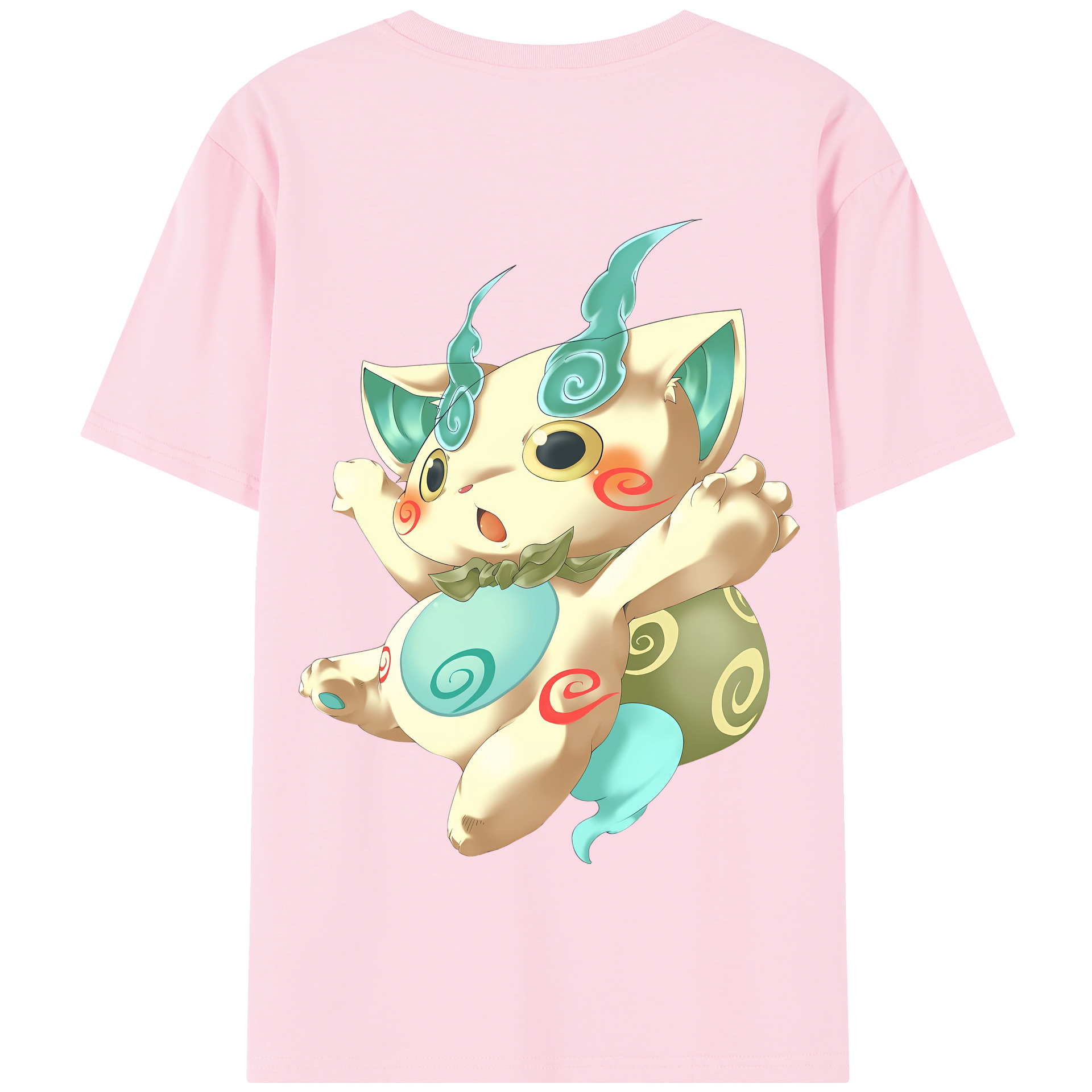 （画像用） 妖怪ウォッチ Yo-kai Watch 綿100％半袖Tシャツ（背面プリント）