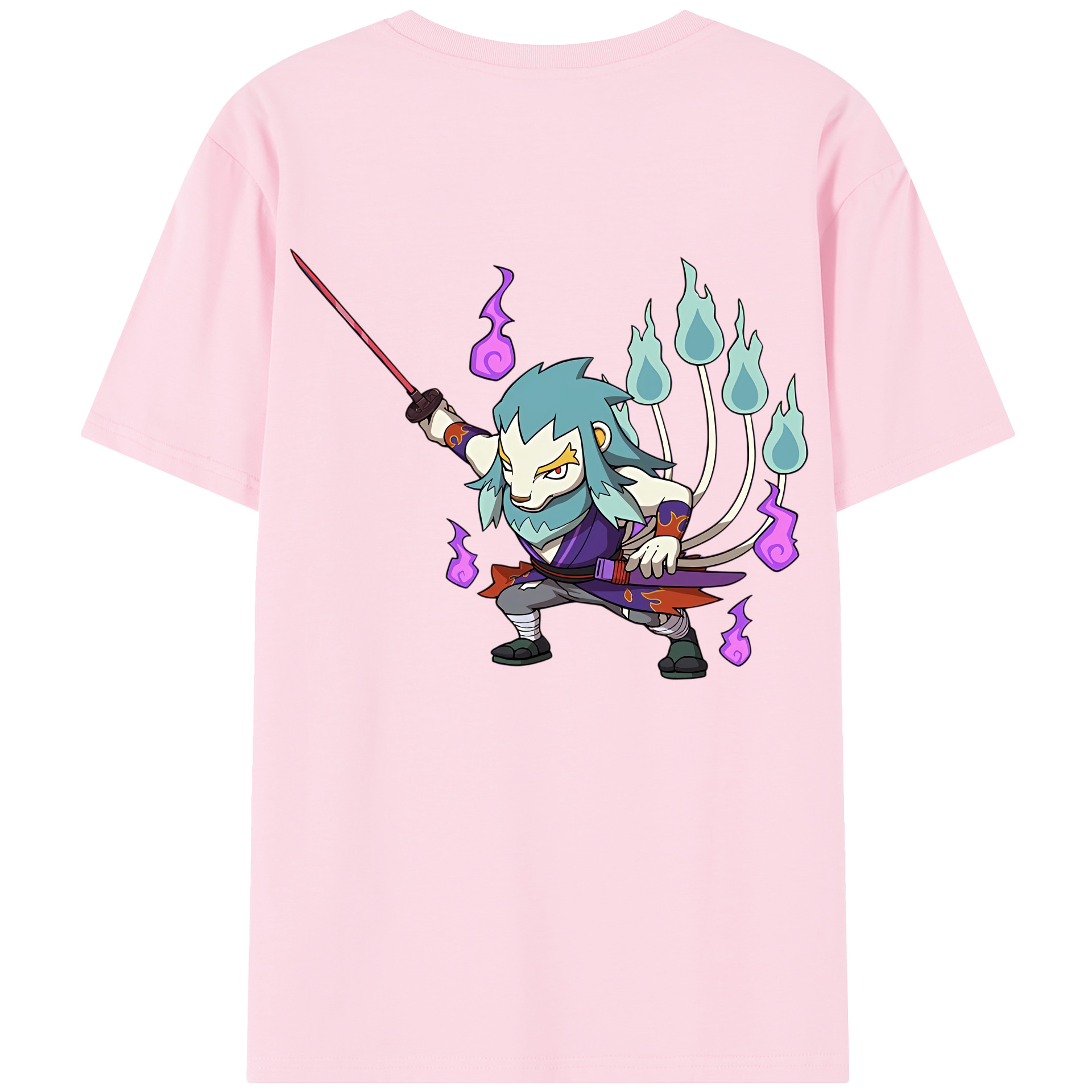 （画像用） 妖怪ウォッチ Yo-kai Watch 綿100％半袖Tシャツ（背面プリント）