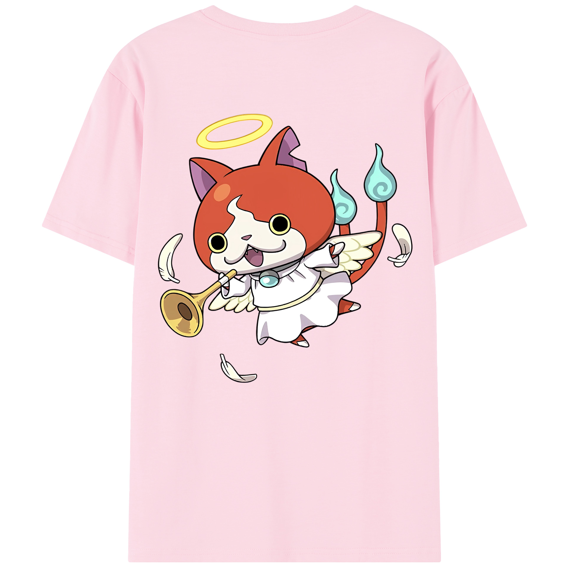 （画像用） 妖怪ウォッチ Yo-kai Watch 綿100％半袖Tシャツ（背面プリント）