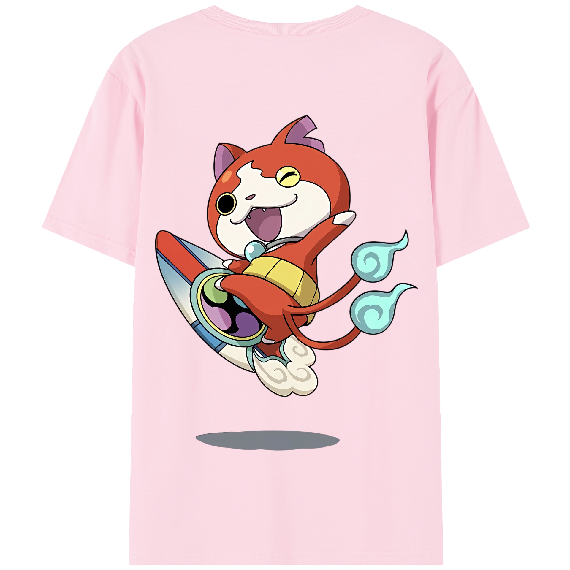 （画像用） 妖怪ウォッチ Yo-kai Watch 綿100％半袖Tシャツ（背面プリント）