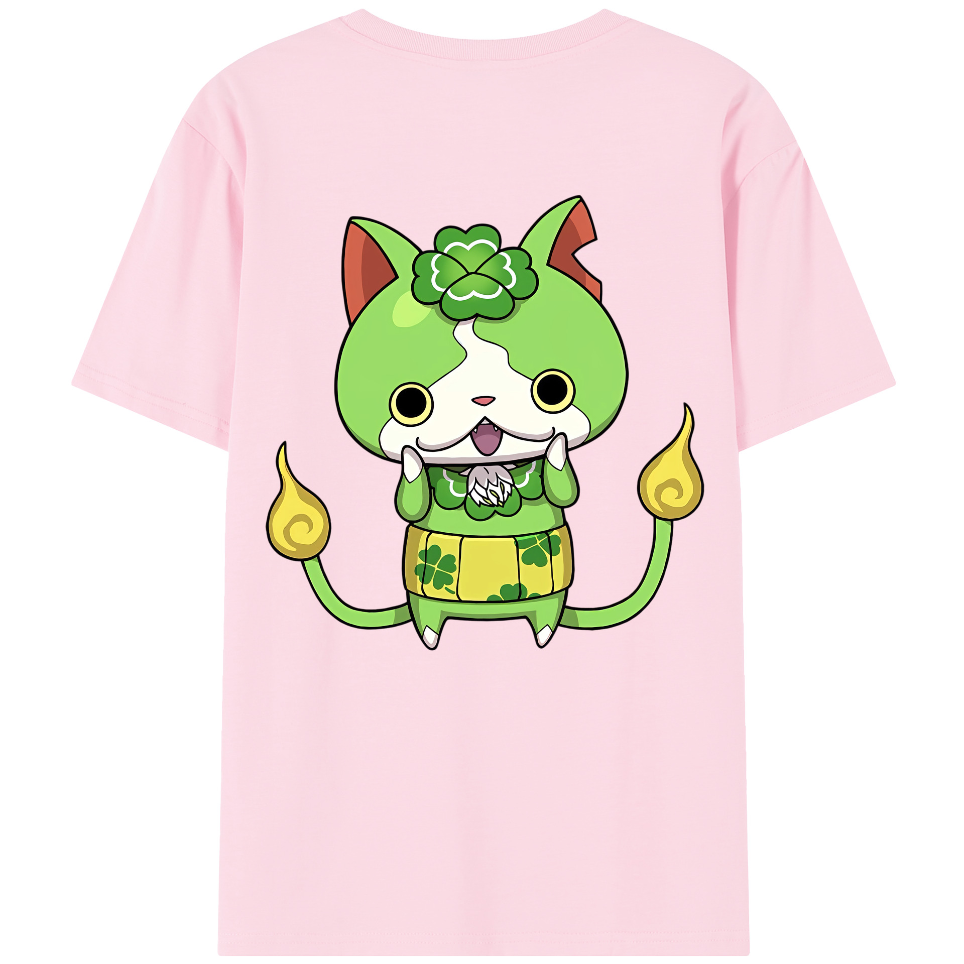 （画像用） 妖怪ウォッチ Yo-kai Watch 綿100％半袖Tシャツ（背面プリント）