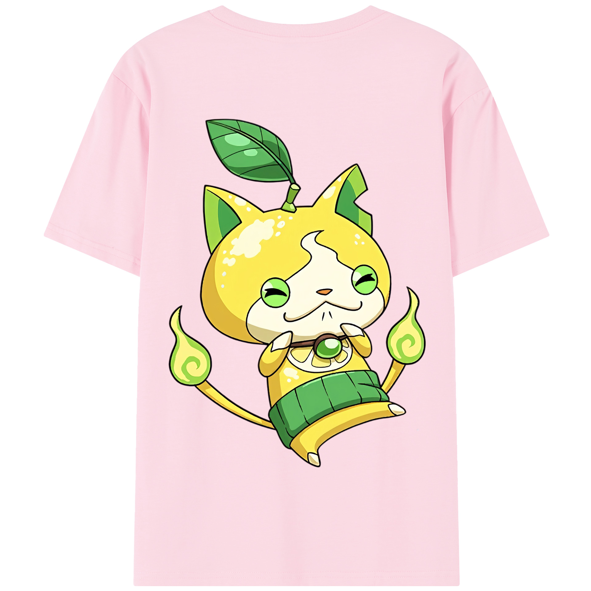 （画像用） 妖怪ウォッチ Yo-kai Watch 綿100％半袖Tシャツ（背面プリント）