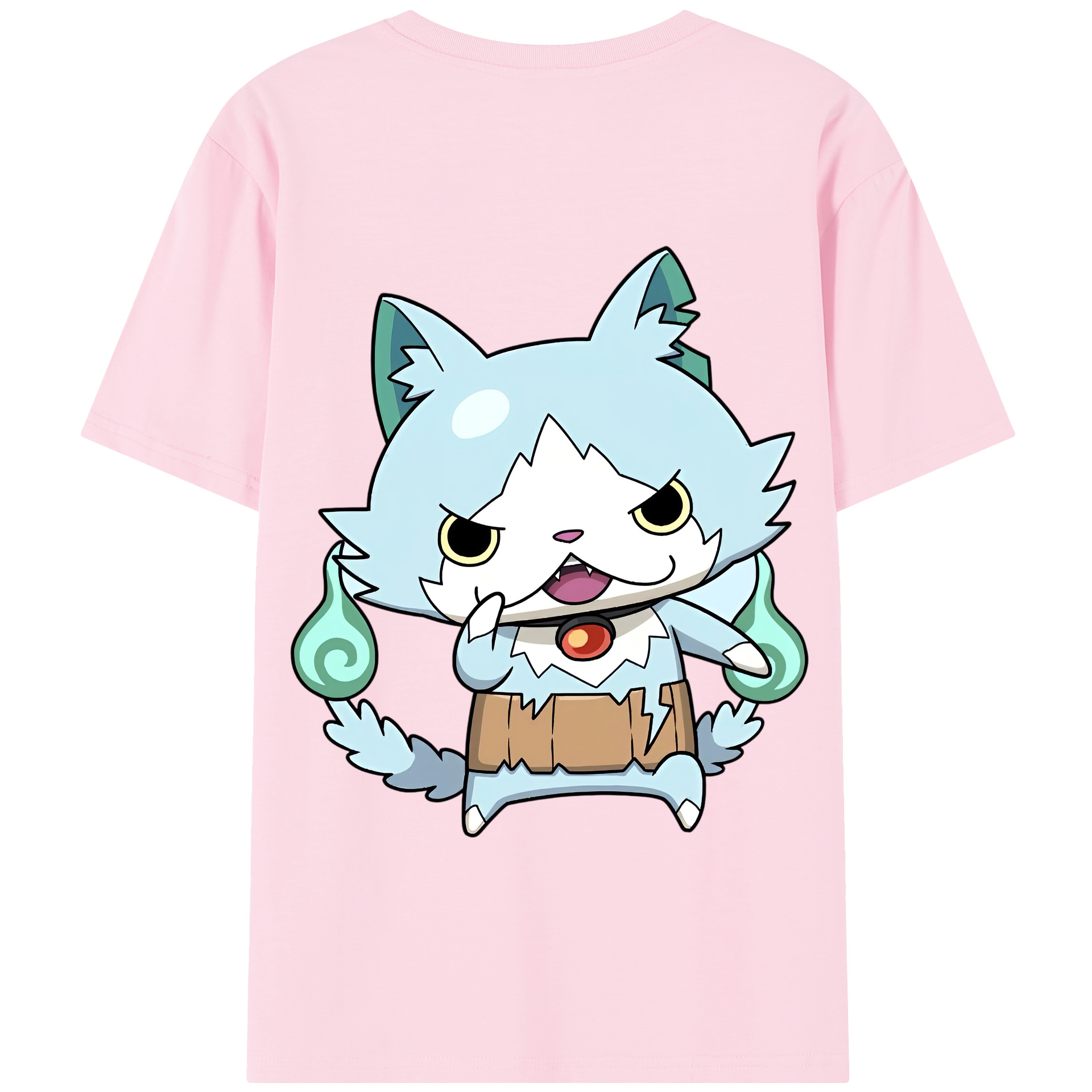 （画像用） 妖怪ウォッチ Yo-kai Watch 綿100％半袖Tシャツ（背面プリント）