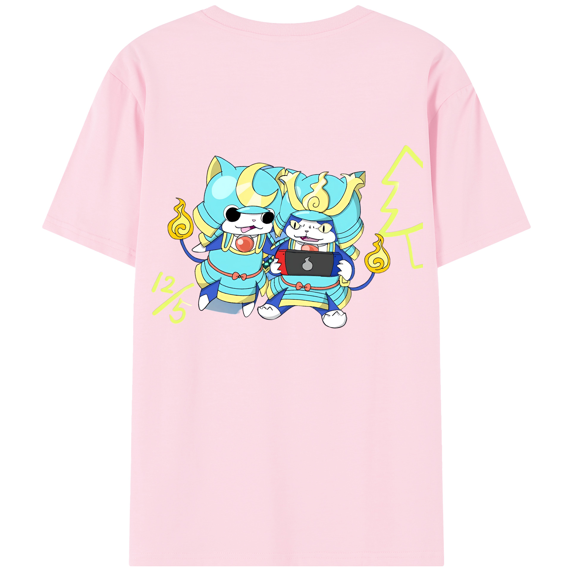 （画像用） 妖怪ウォッチ Yo-kai Watch 綿100％半袖Tシャツ（背面プリント）