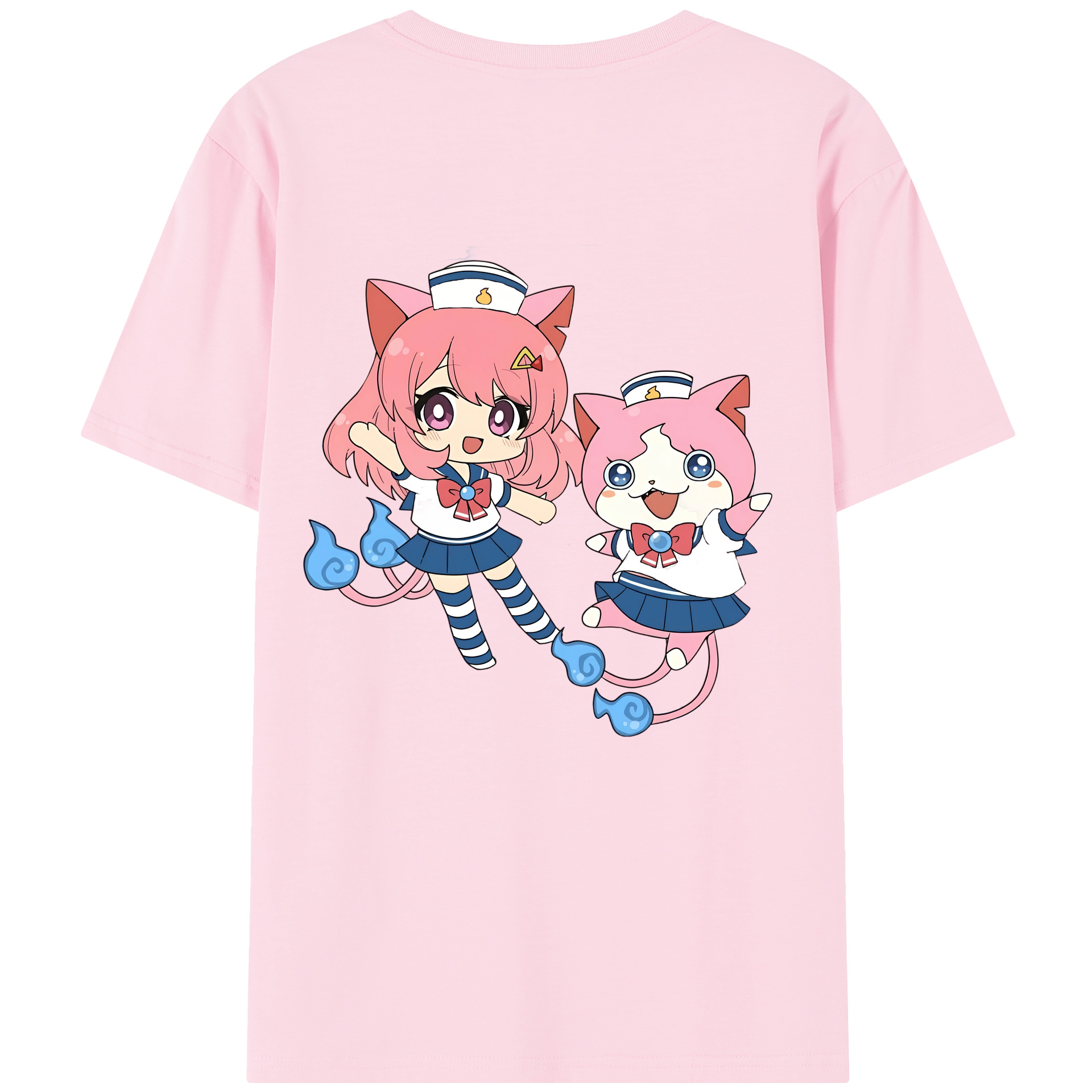 （画像用） 妖怪ウォッチ Yo-kai Watch 綿100％半袖Tシャツ（背面プリント）