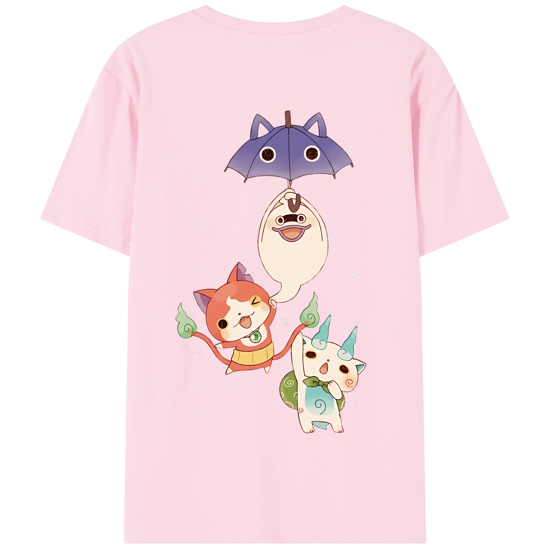 （画像用） 妖怪ウォッチ Yo-kai Watch 綿100％半袖Tシャツ（背面プリント）
