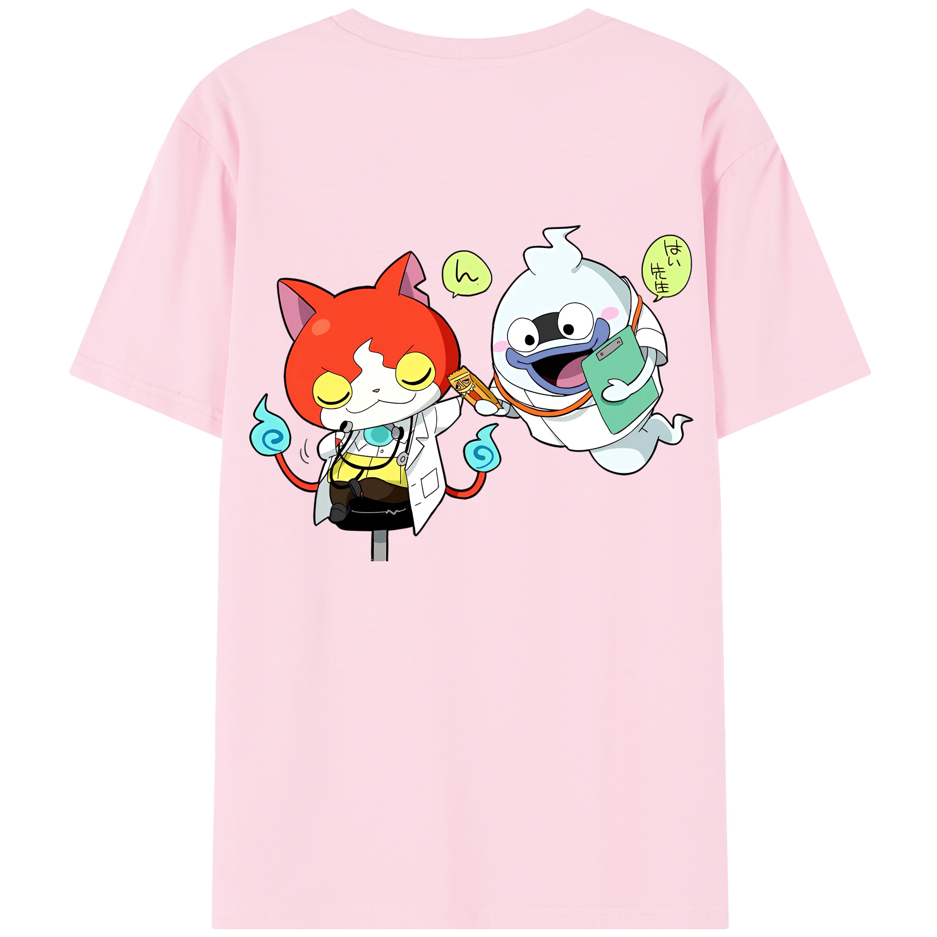 （画像用） 妖怪ウォッチ Yo-kai Watch 綿100％半袖Tシャツ（背面プリント）
