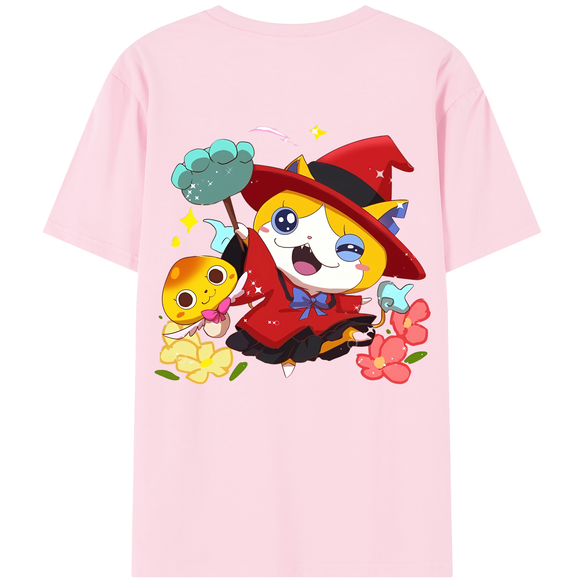 （画像用） 妖怪ウォッチ Yo-kai Watch 綿100％半袖Tシャツ（背面プリント）