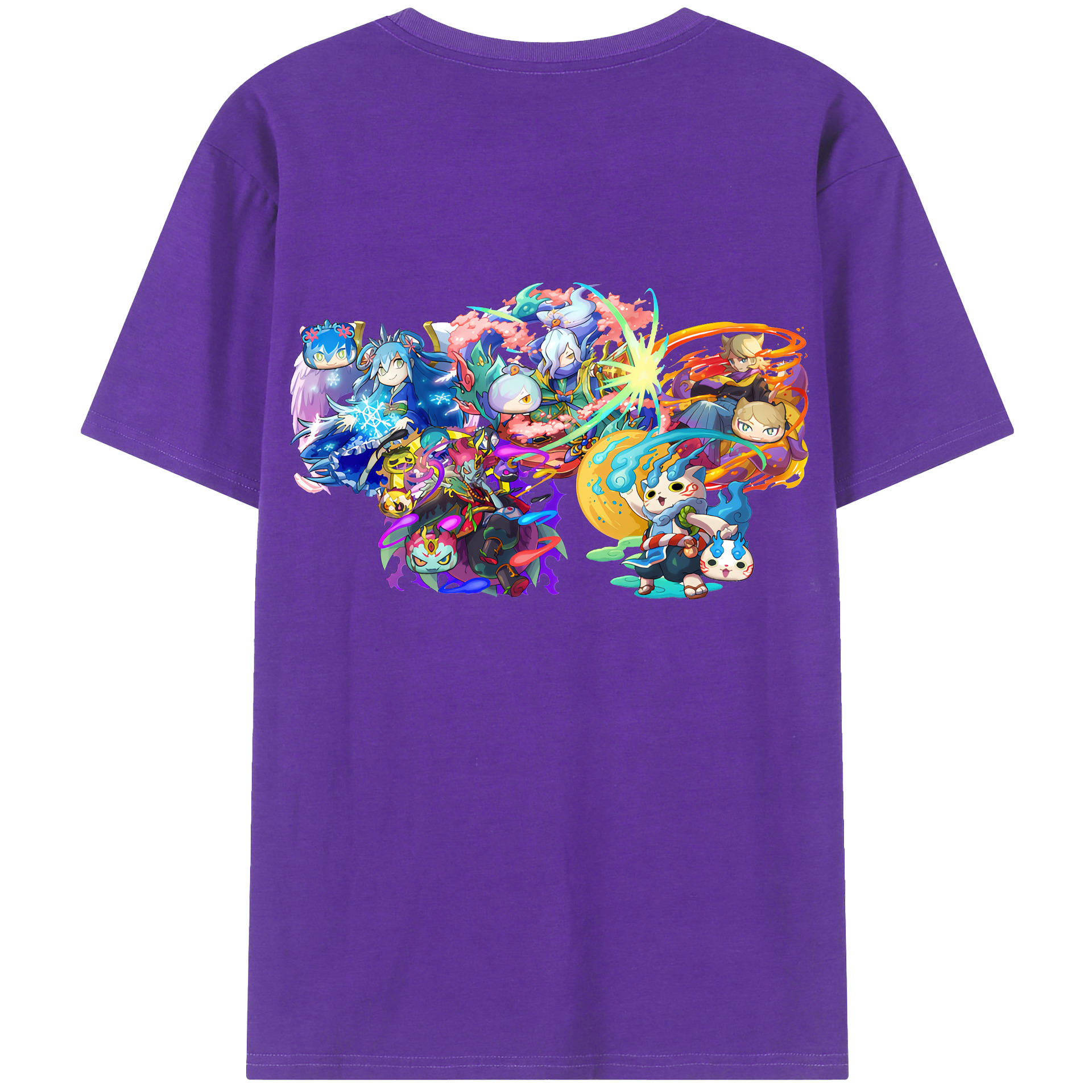 （画像用） 妖怪ウォッチ Yo-kai Watch 綿100％半袖Tシャツ（背面プリント）