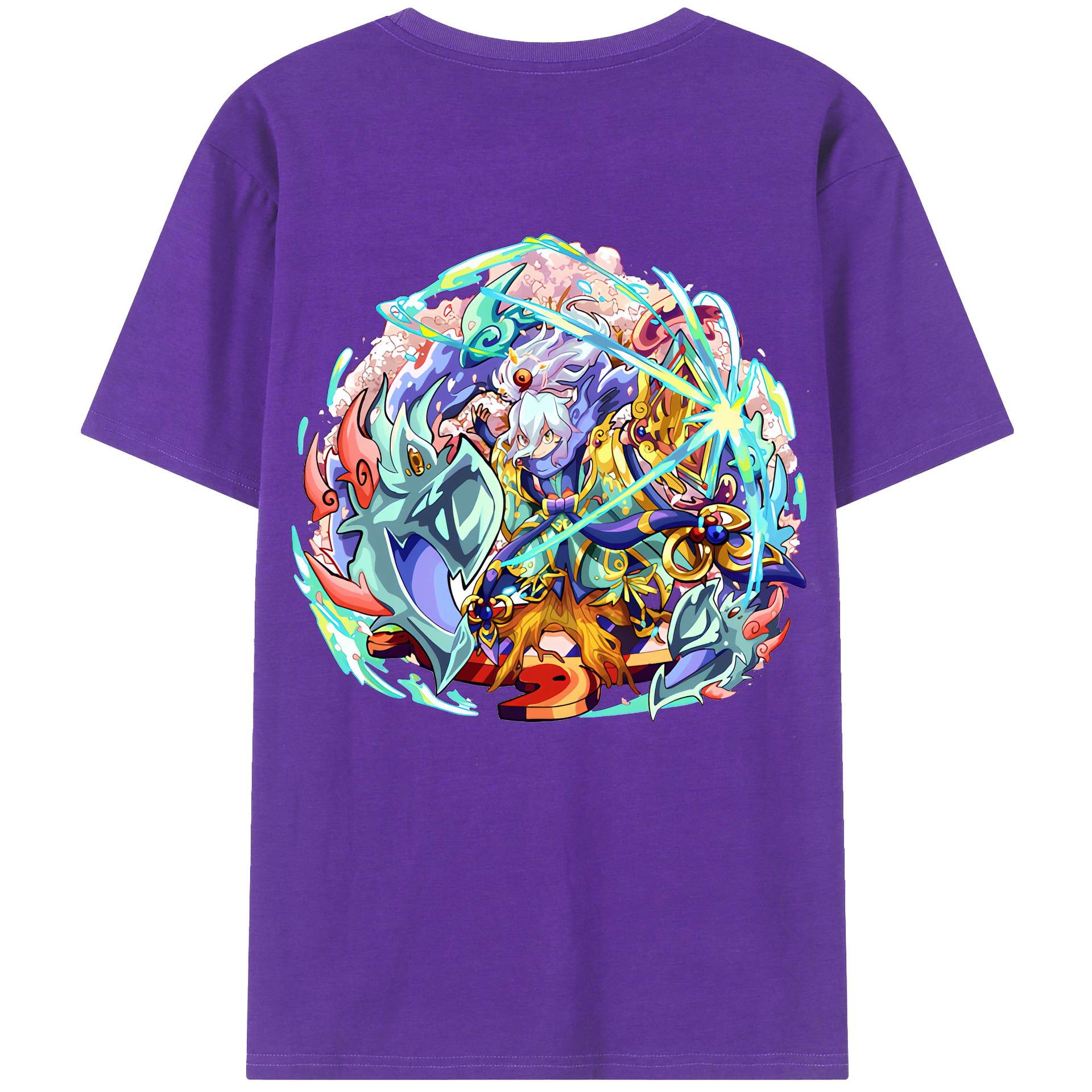 （画像用） 妖怪ウォッチ Yo-kai Watch 綿100％半袖Tシャツ（背面プリント）