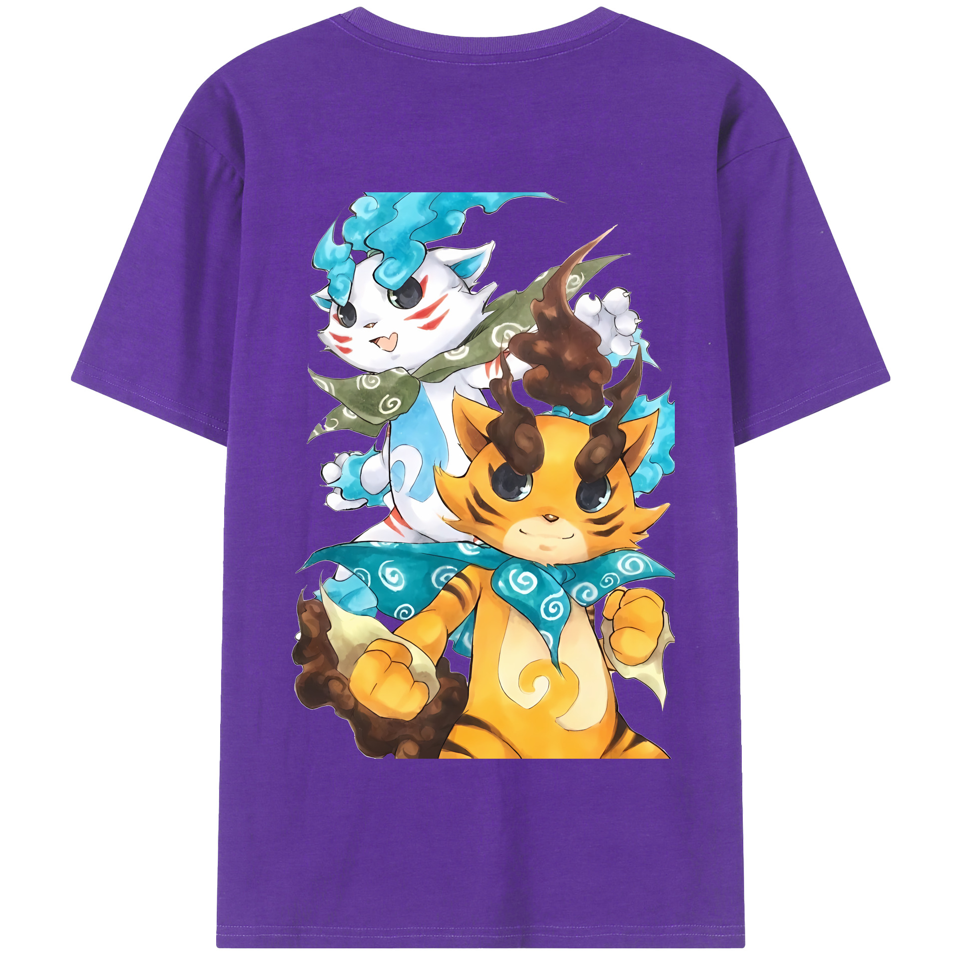 （画像用） 妖怪ウォッチ Yo-kai Watch 綿100％半袖Tシャツ（背面プリント）