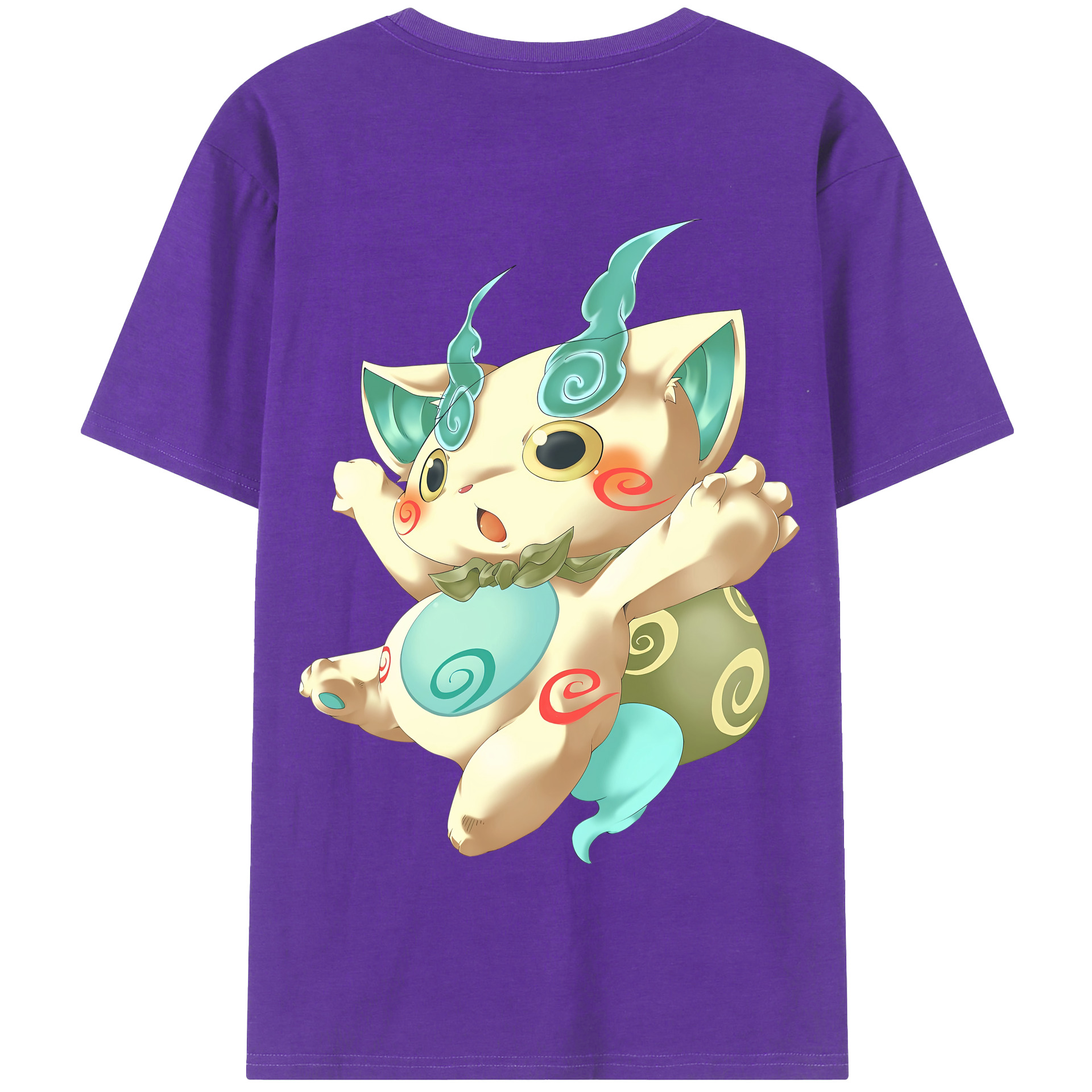 （画像用） 妖怪ウォッチ Yo-kai Watch 綿100％半袖Tシャツ（背面プリント）