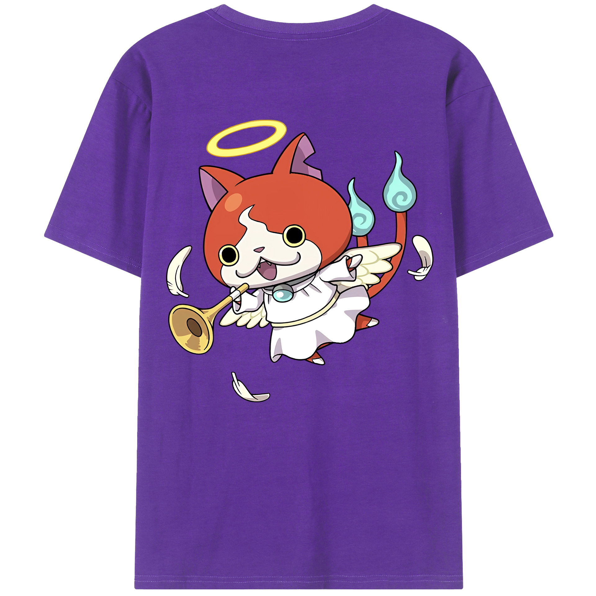 （画像用） 妖怪ウォッチ Yo-kai Watch 綿100％半袖Tシャツ（背面プリント）