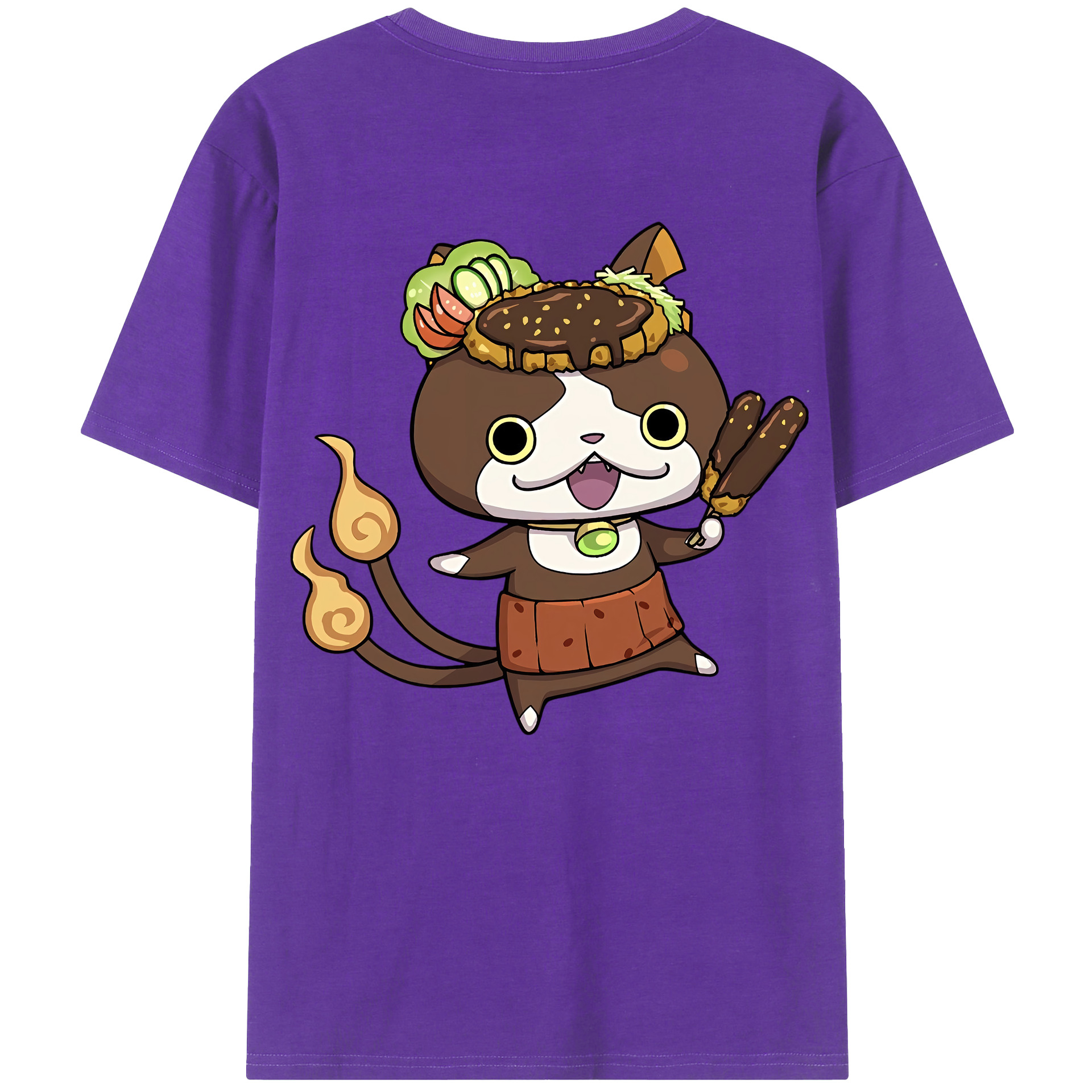 （画像用） 妖怪ウォッチ Yo-kai Watch 綿100％半袖Tシャツ（背面プリント）