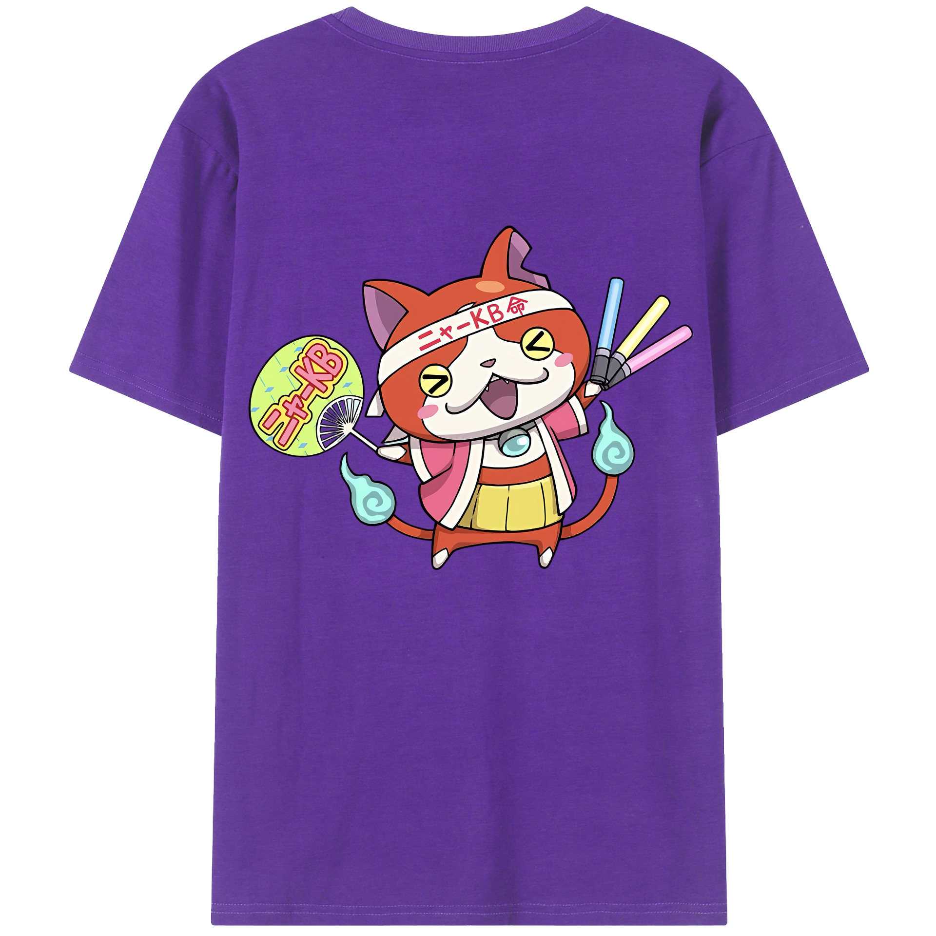 （画像用） 妖怪ウォッチ Yo-kai Watch 綿100％半袖Tシャツ（背面プリント）
