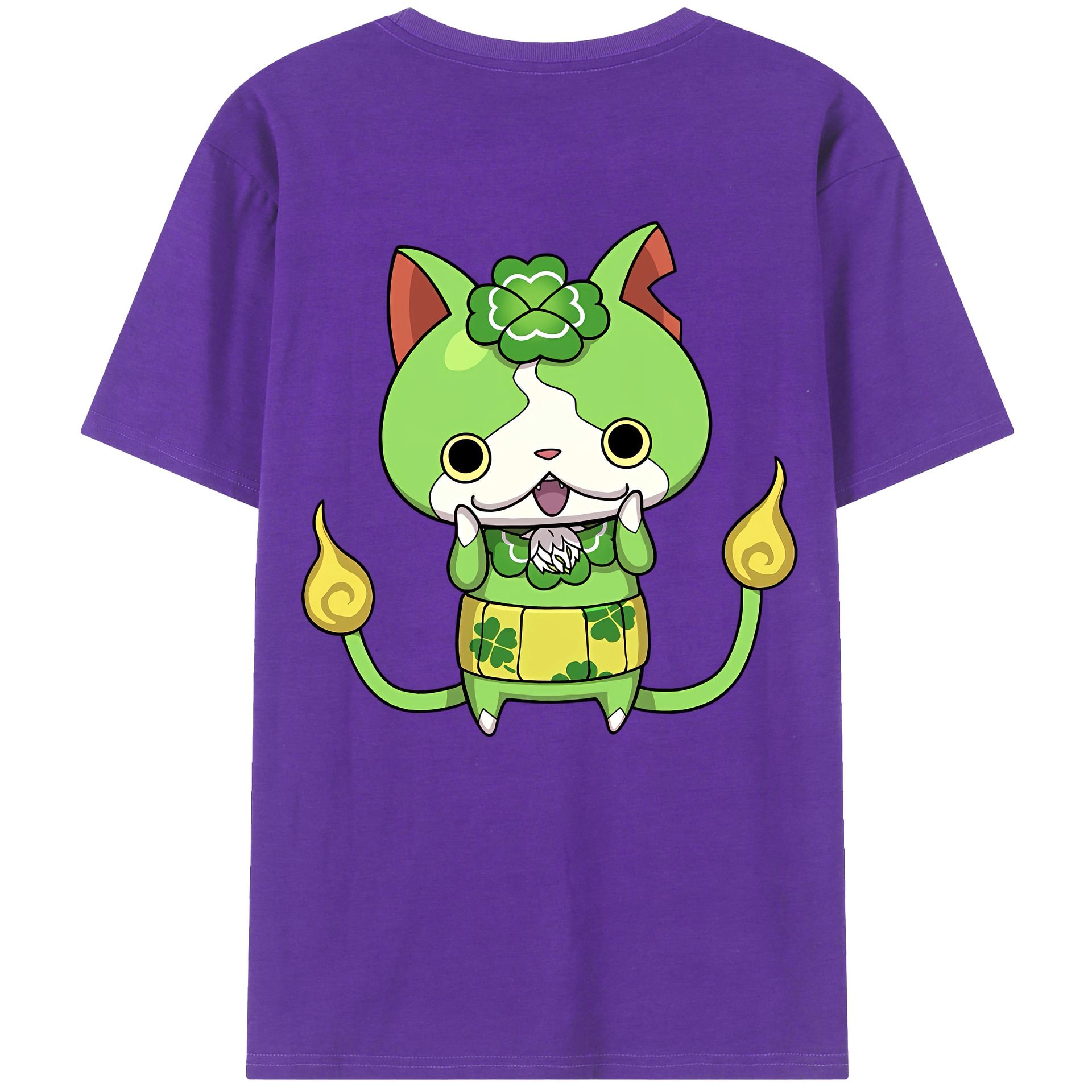 （画像用） 妖怪ウォッチ Yo-kai Watch 綿100％半袖Tシャツ（背面プリント）