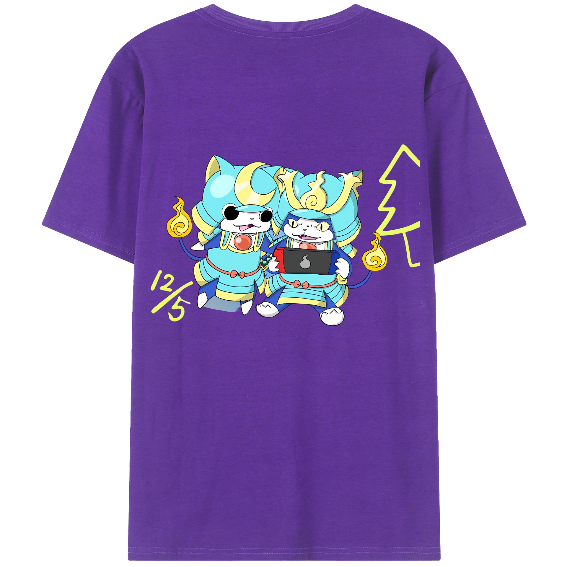 （画像用） 妖怪ウォッチ Yo-kai Watch 綿100％半袖Tシャツ（背面プリント）
