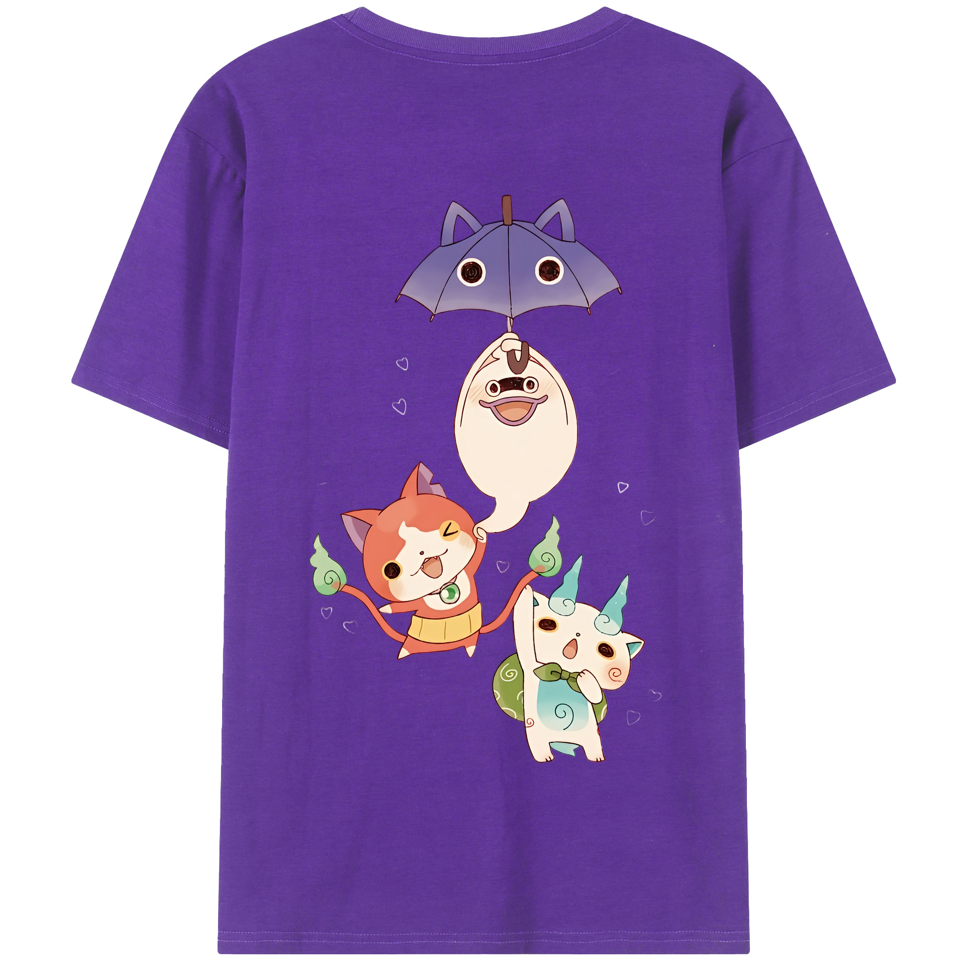 （画像用） 妖怪ウォッチ Yo-kai Watch 綿100％半袖Tシャツ（背面プリント）