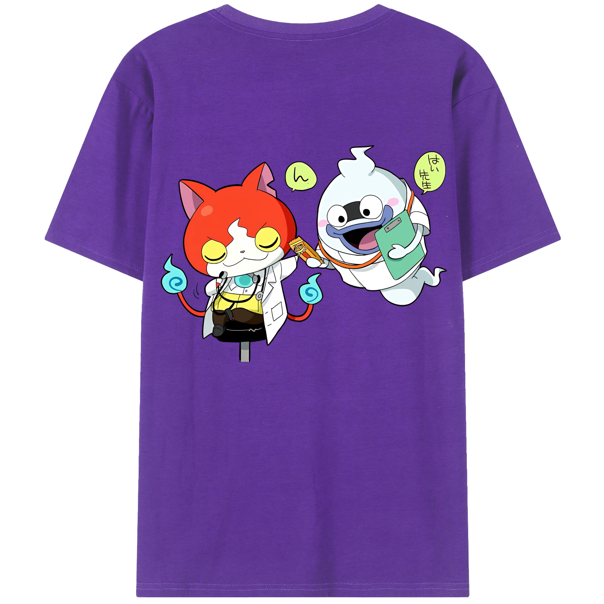 （画像用） 妖怪ウォッチ Yo-kai Watch 綿100％半袖Tシャツ（背面プリント）