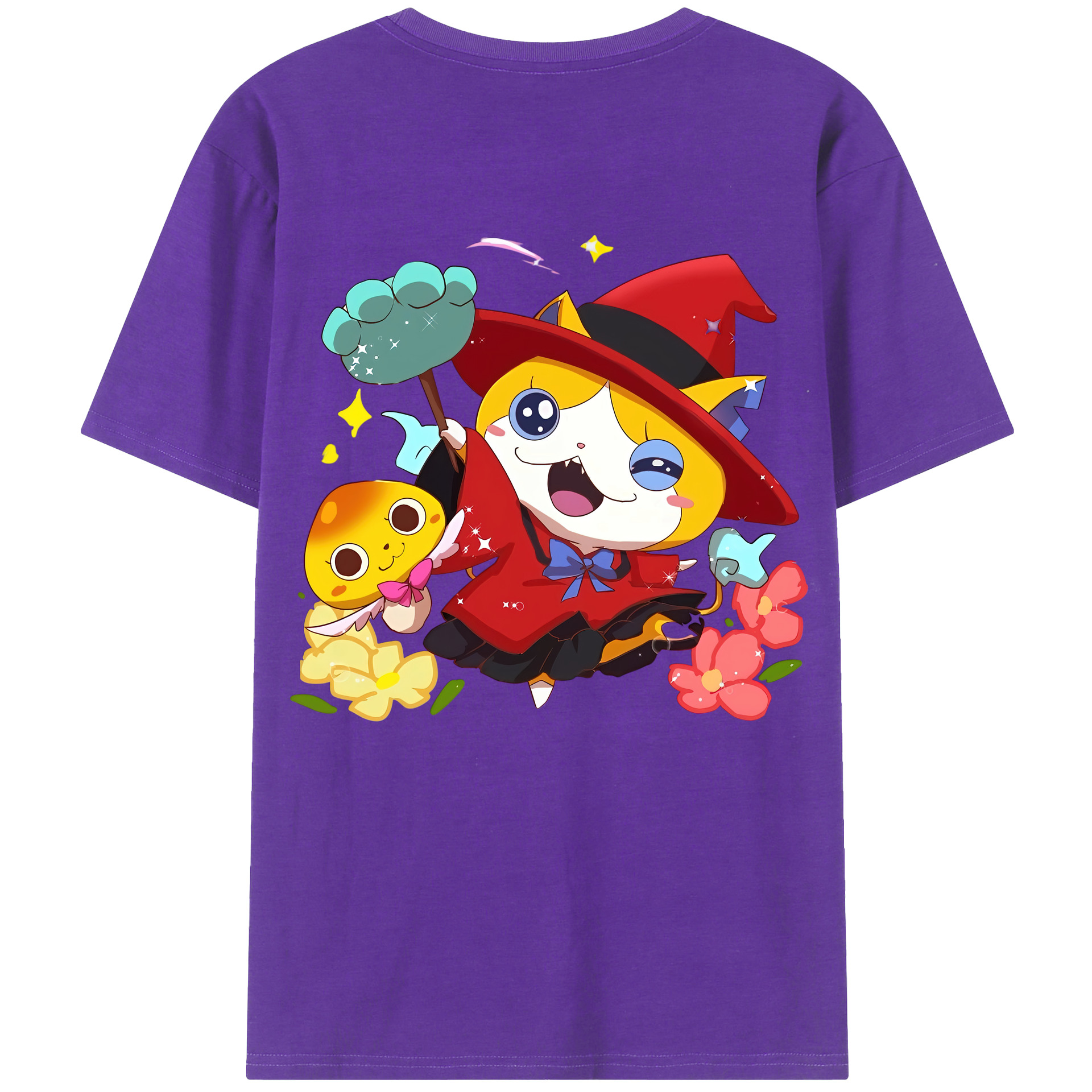 （画像用） 妖怪ウォッチ Yo-kai Watch 綿100％半袖Tシャツ（背面プリント）