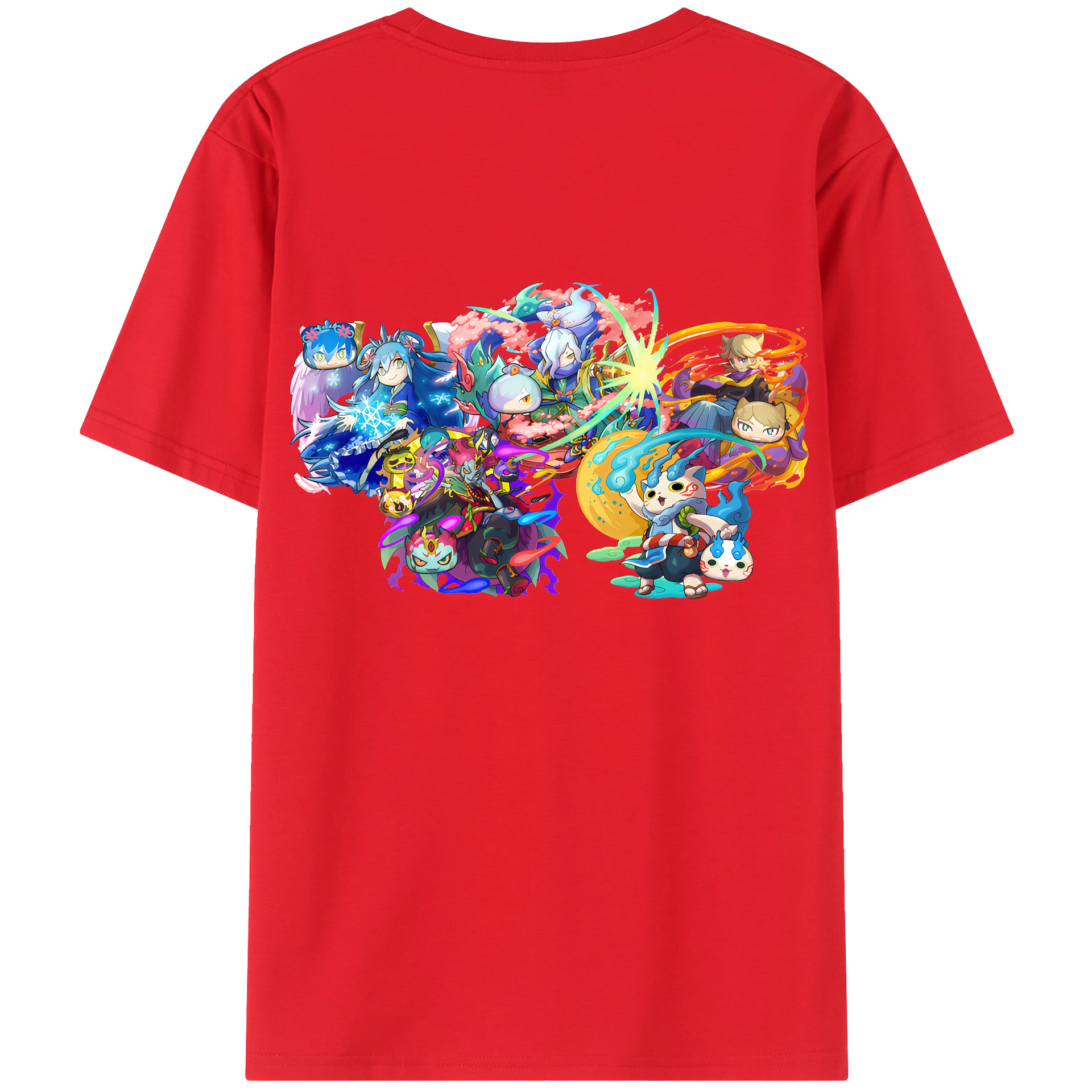 （画像用） 妖怪ウォッチ Yo-kai Watch 綿100％半袖Tシャツ（背面プリント）