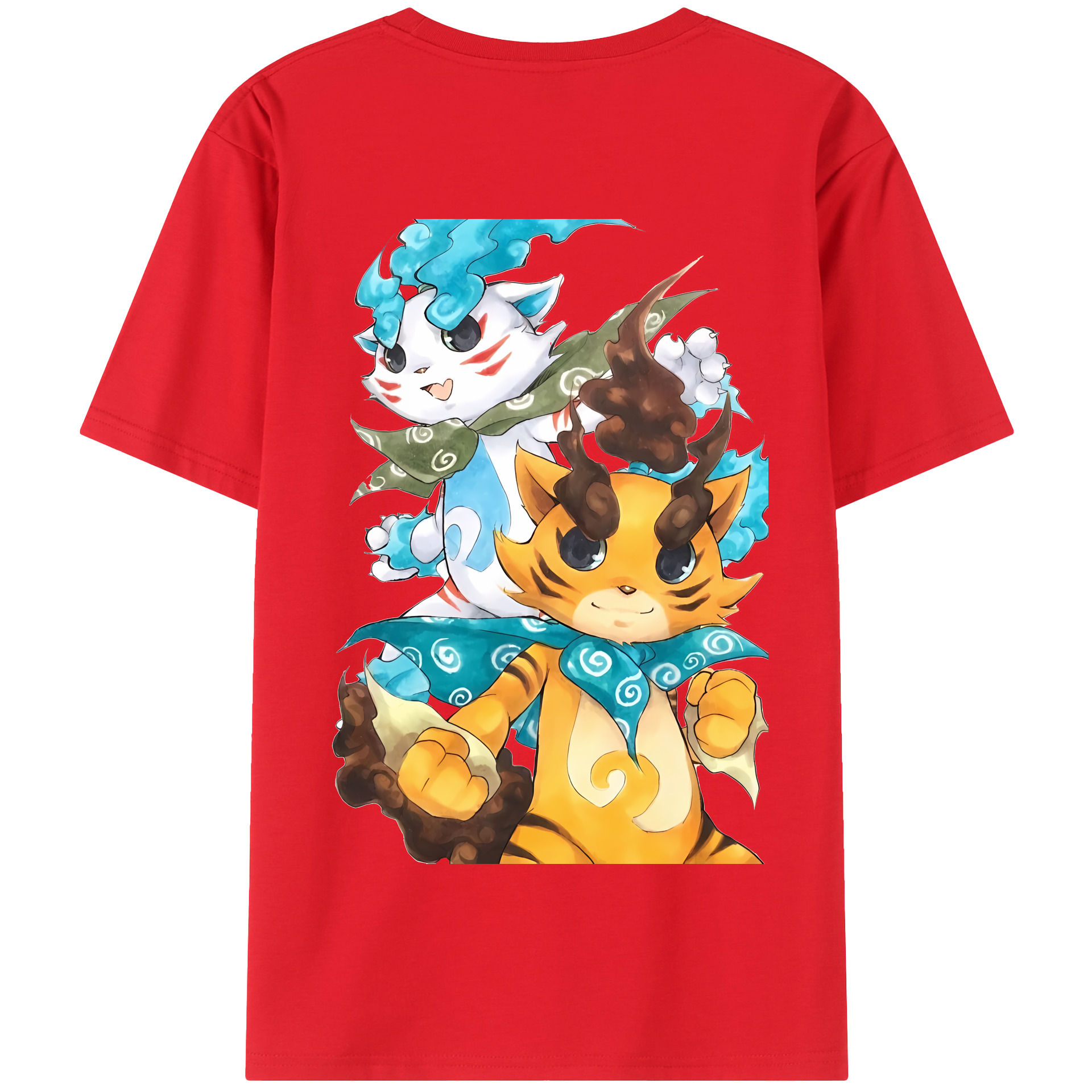 （画像用） 妖怪ウォッチ Yo-kai Watch 綿100％半袖Tシャツ（背面プリント）