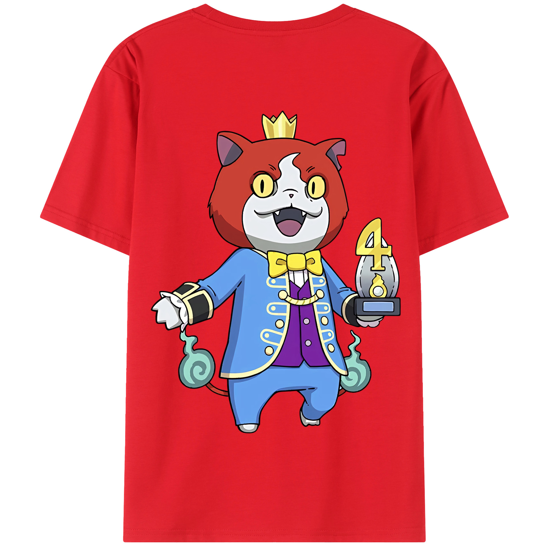 （画像用） 妖怪ウォッチ Yo-kai Watch 綿100％半袖Tシャツ（背面プリント）