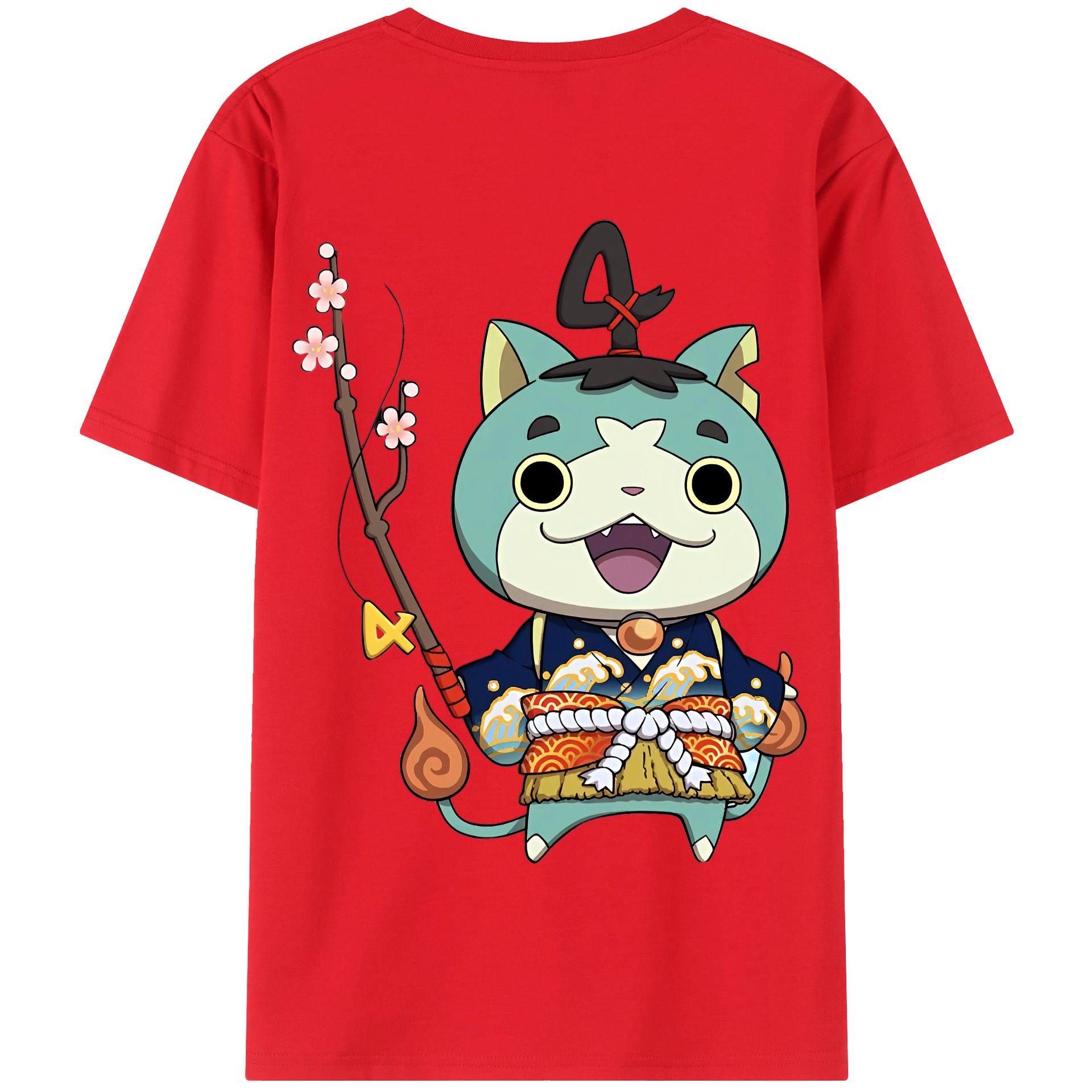 （画像用） 妖怪ウォッチ Yo-kai Watch 綿100％半袖Tシャツ（背面プリント）