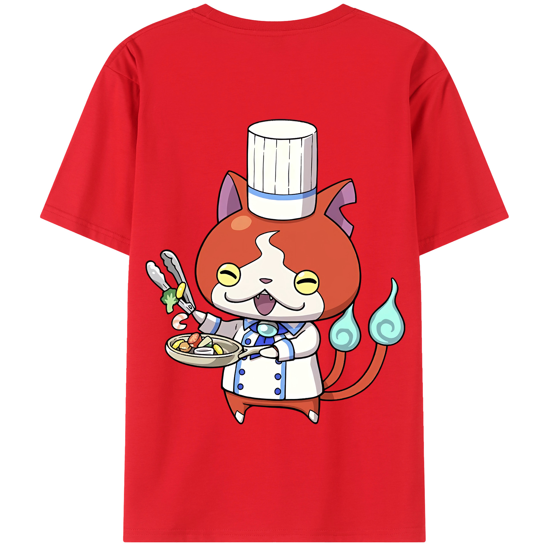 （画像用） 妖怪ウォッチ Yo-kai Watch 綿100％半袖Tシャツ（背面プリント）