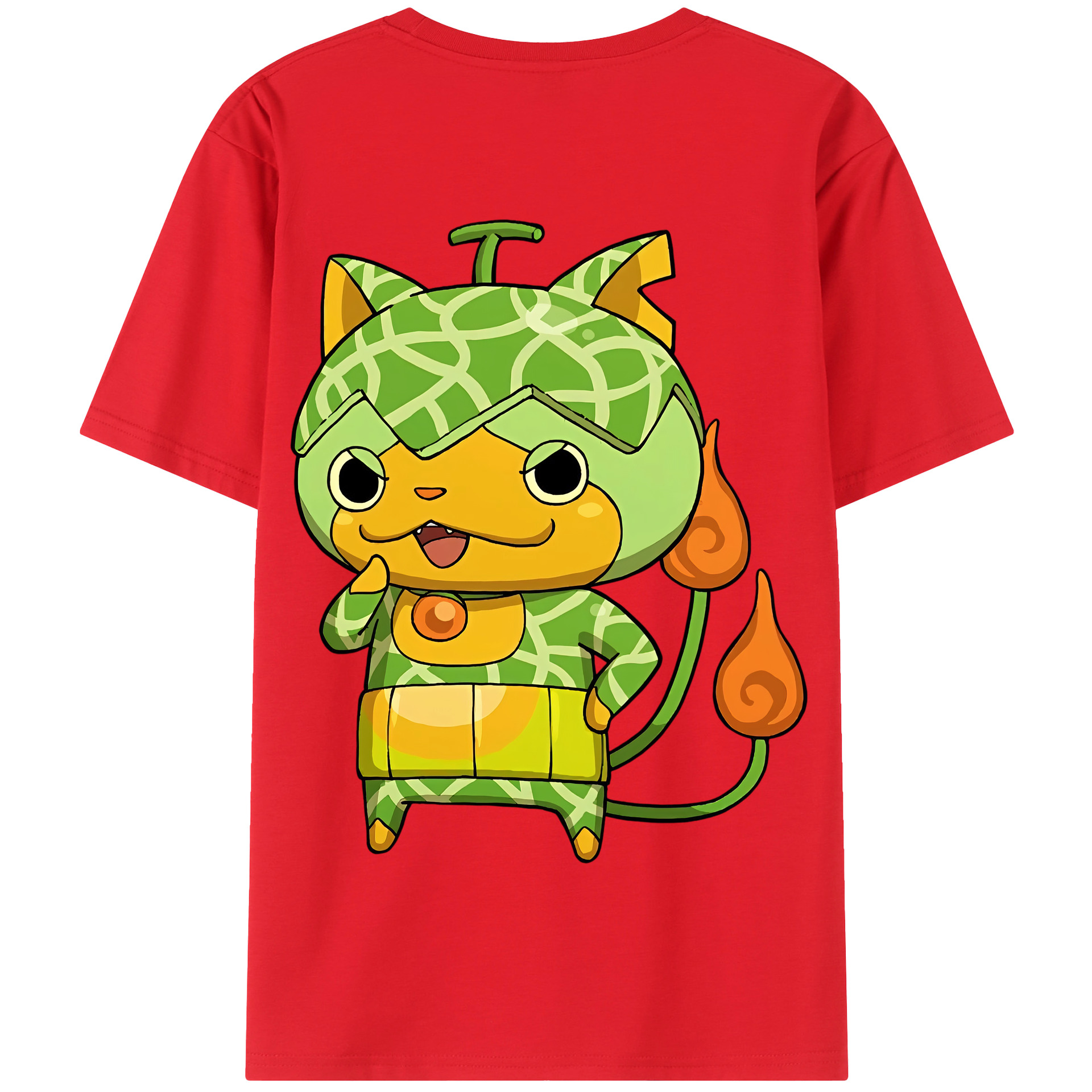 （画像用） 妖怪ウォッチ Yo-kai Watch 綿100％半袖Tシャツ（背面プリント）