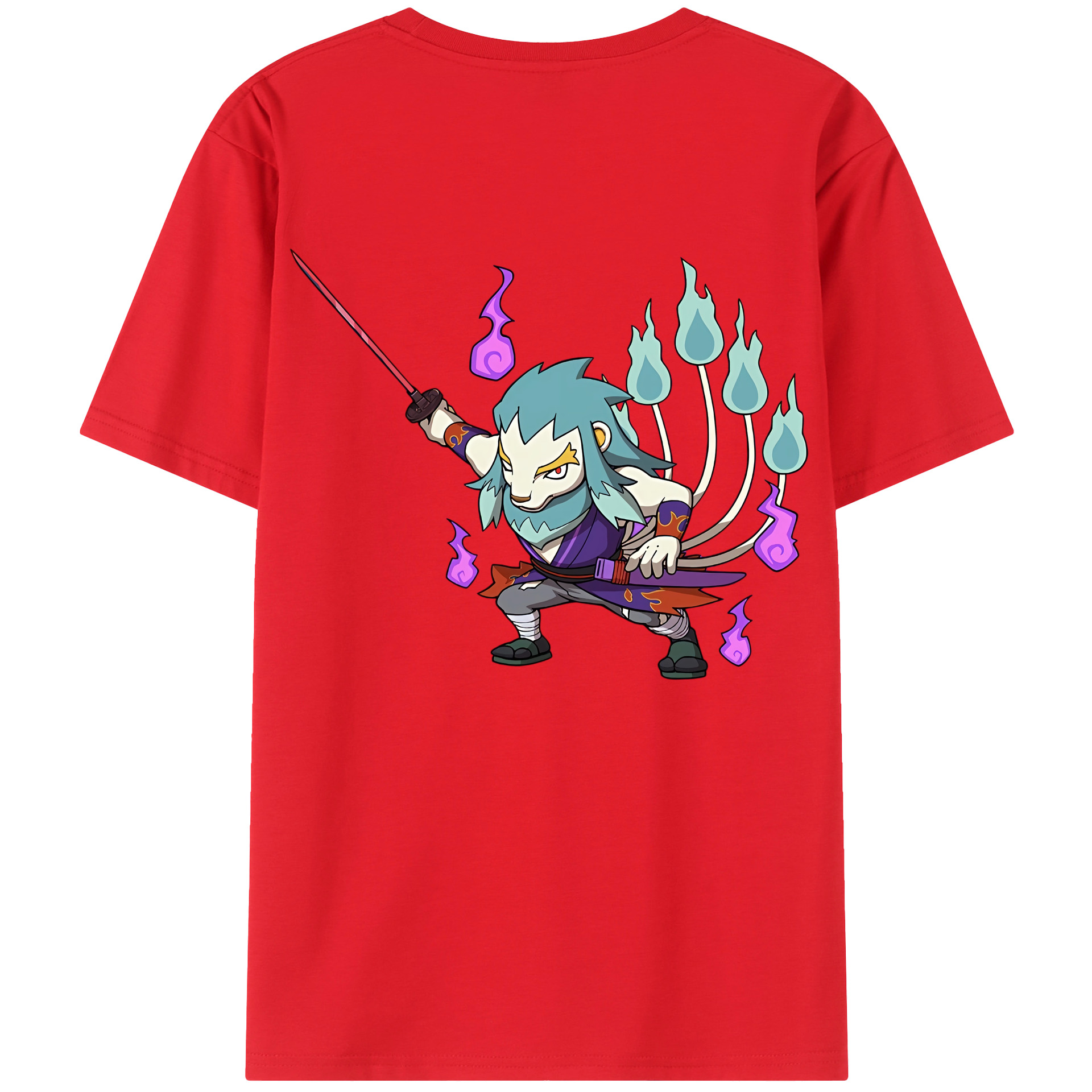 （画像用） 妖怪ウォッチ Yo-kai Watch 綿100％半袖Tシャツ（背面プリント）