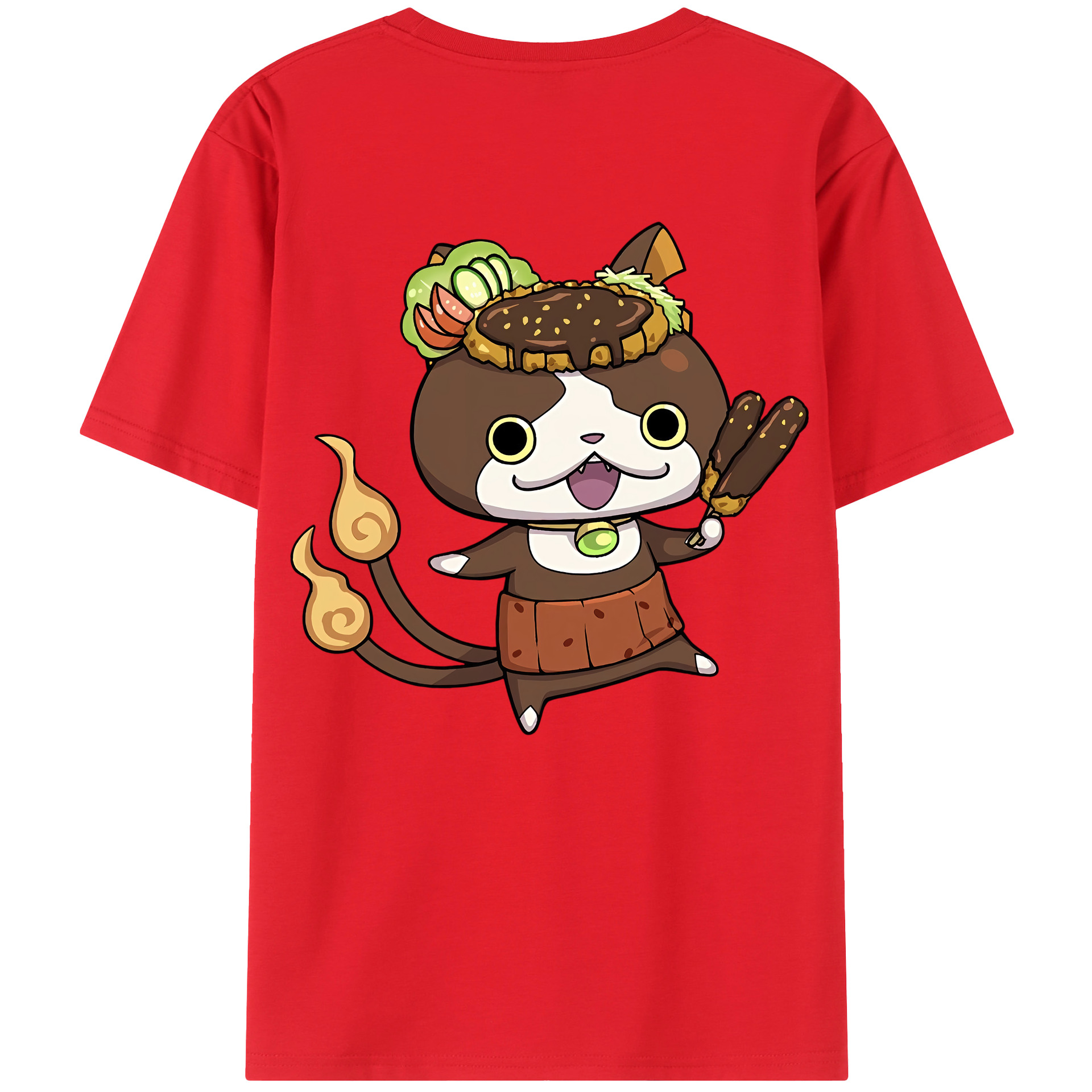 （画像用） 妖怪ウォッチ Yo-kai Watch 綿100％半袖Tシャツ（背面プリント）
