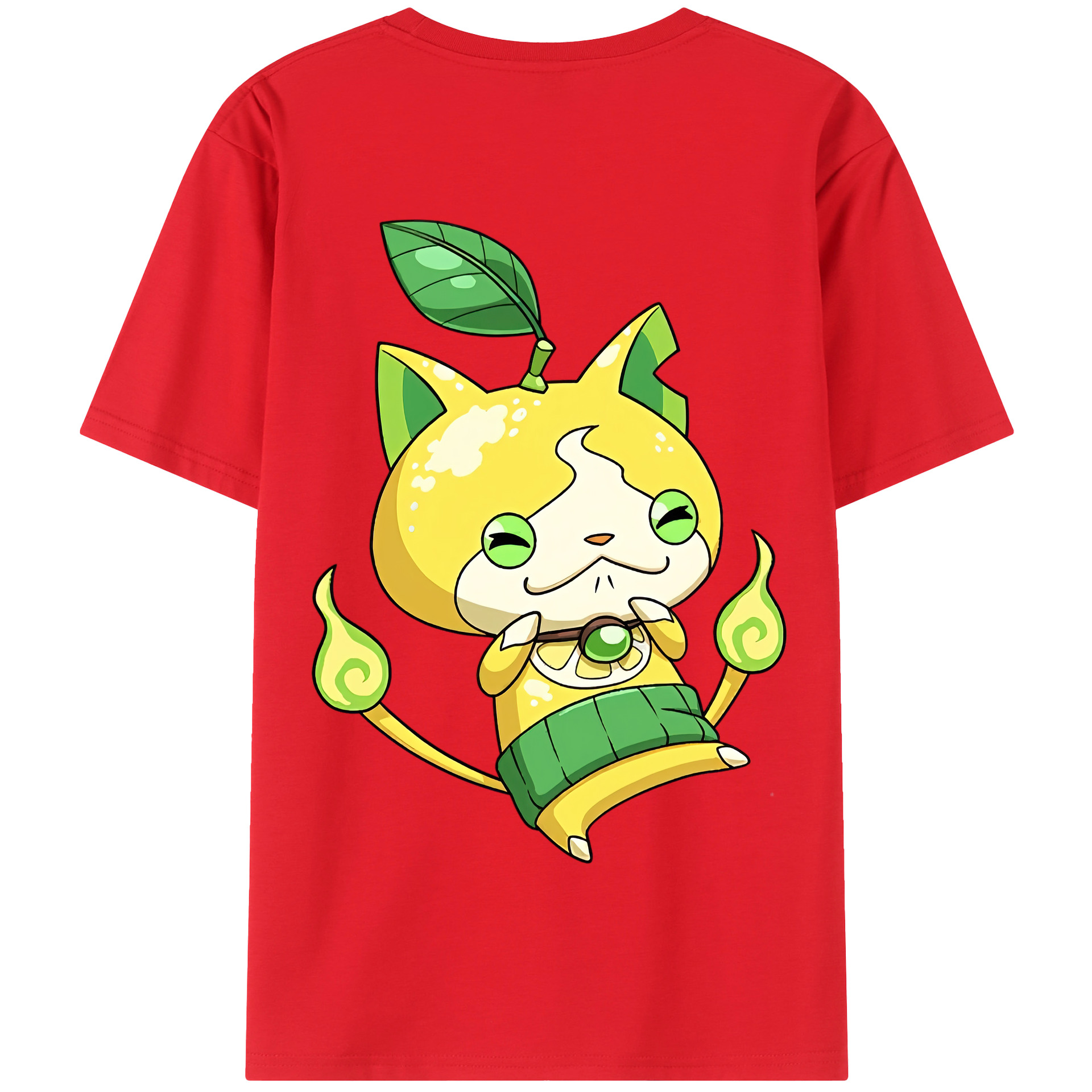 （画像用） 妖怪ウォッチ Yo-kai Watch 綿100％半袖Tシャツ（背面プリント）