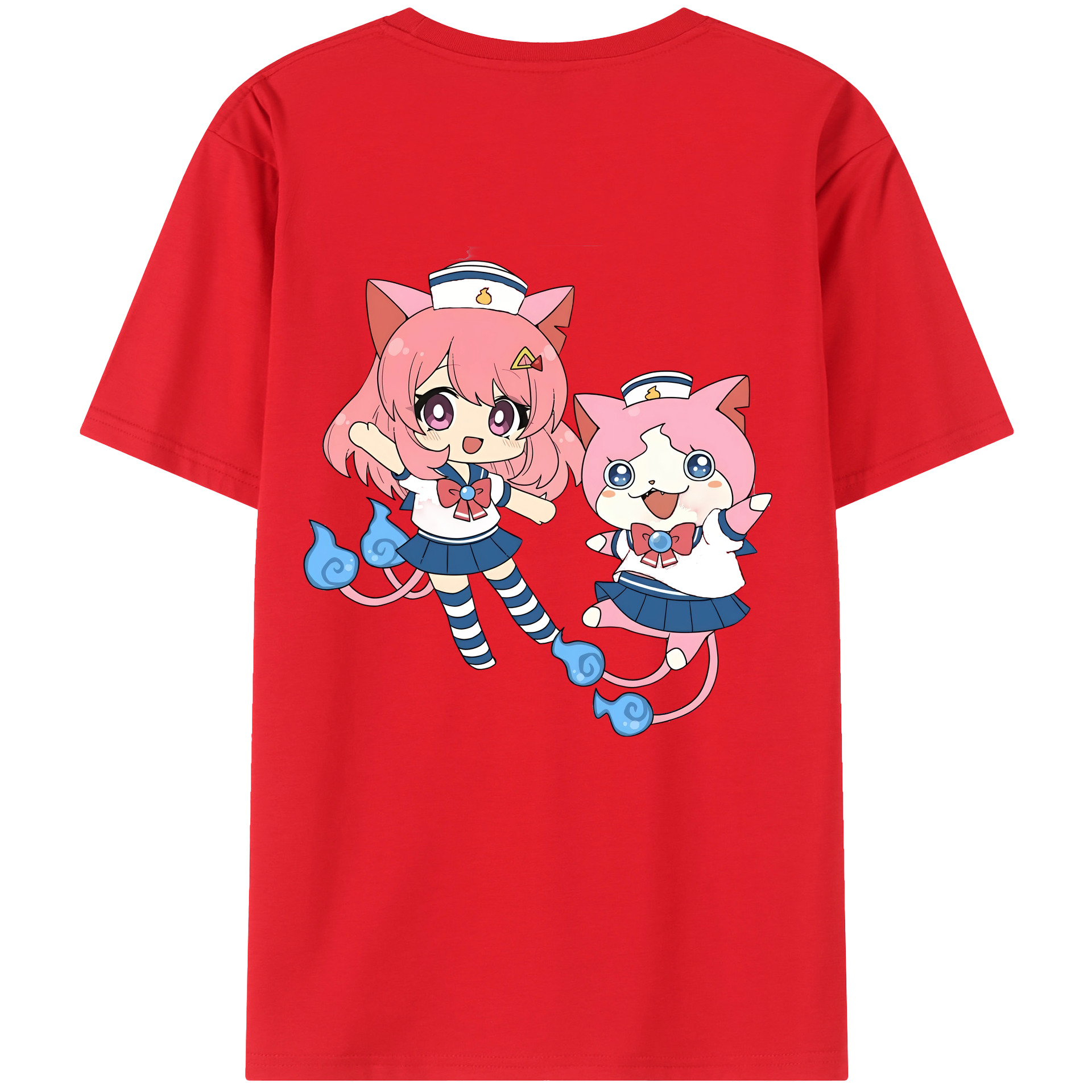 （画像用） 妖怪ウォッチ Yo-kai Watch 綿100％半袖Tシャツ（背面プリント）