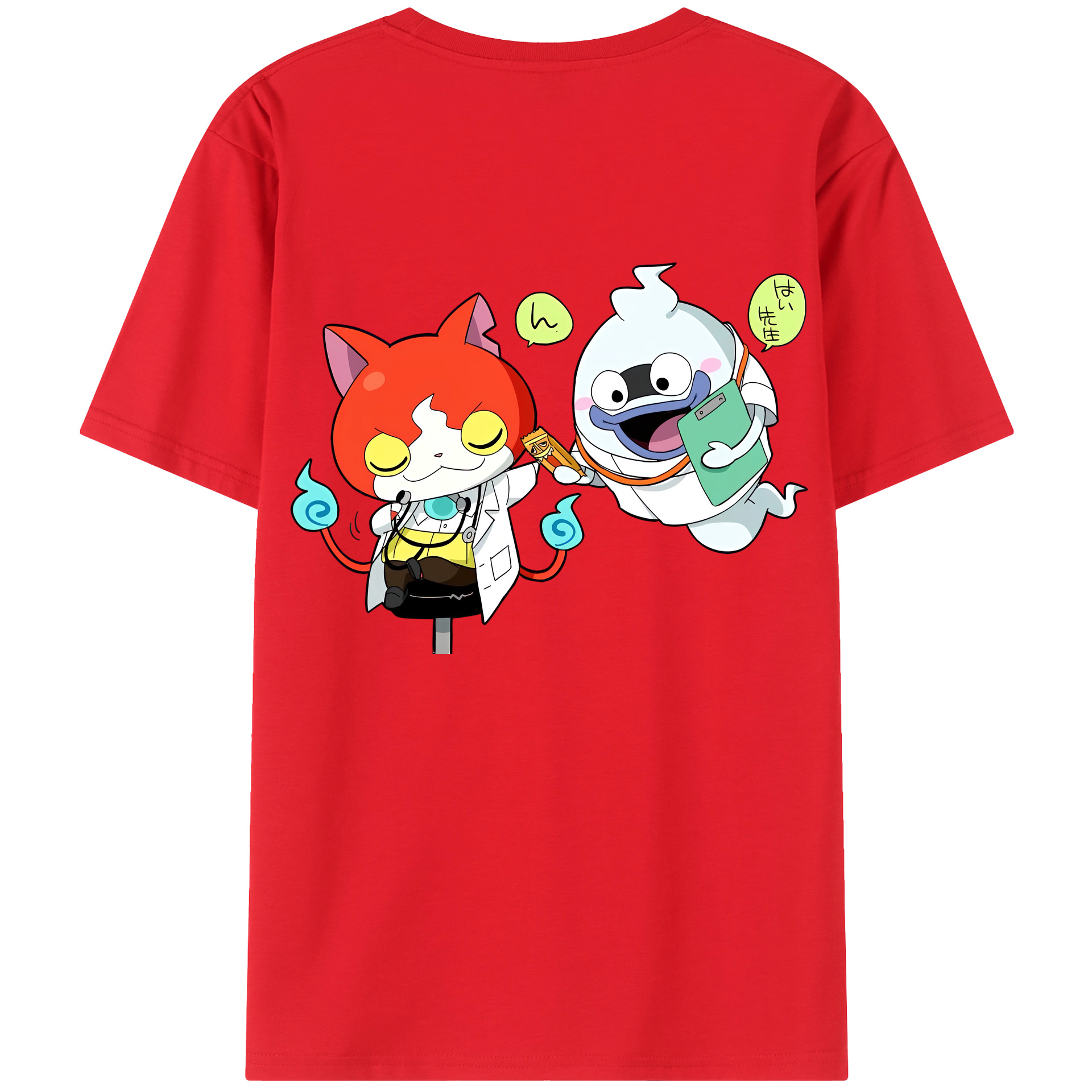 （画像用） 妖怪ウォッチ Yo-kai Watch 綿100％半袖Tシャツ（背面プリント）