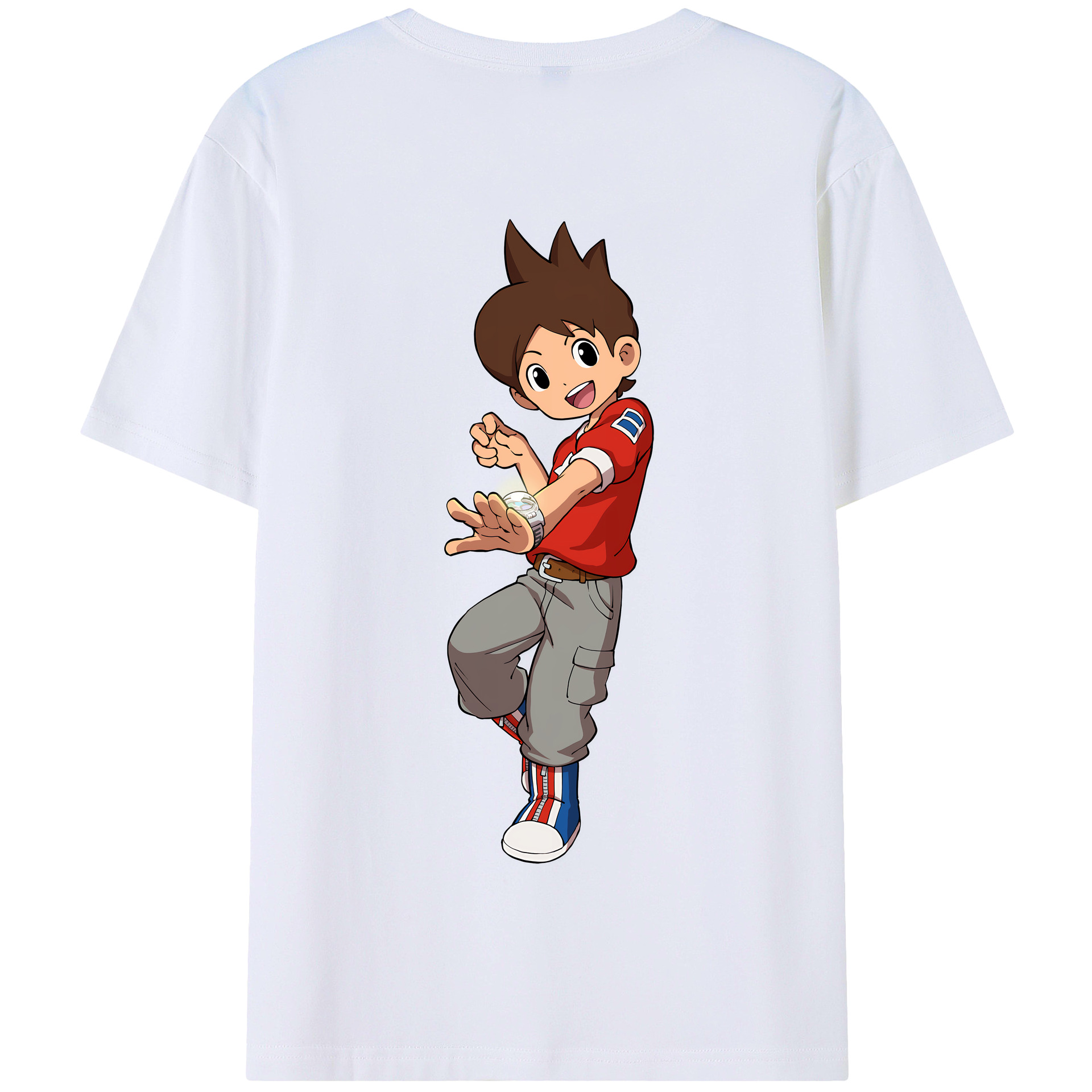 （画像用） 妖怪ウォッチ Yo-kai Watch 綿100％半袖Tシャツ（背面プリント）