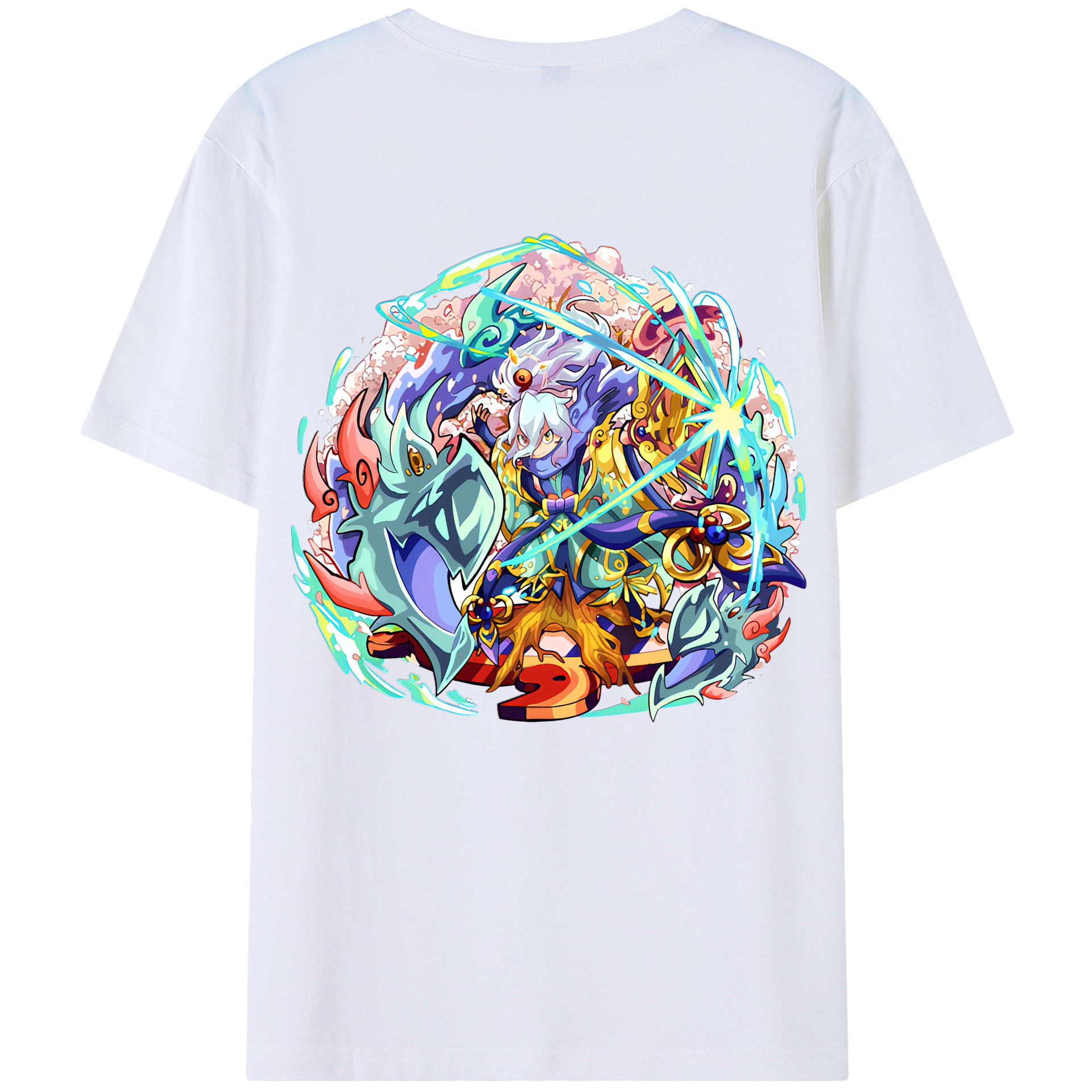 （画像用） 妖怪ウォッチ Yo-kai Watch 綿100％半袖Tシャツ（背面プリント）