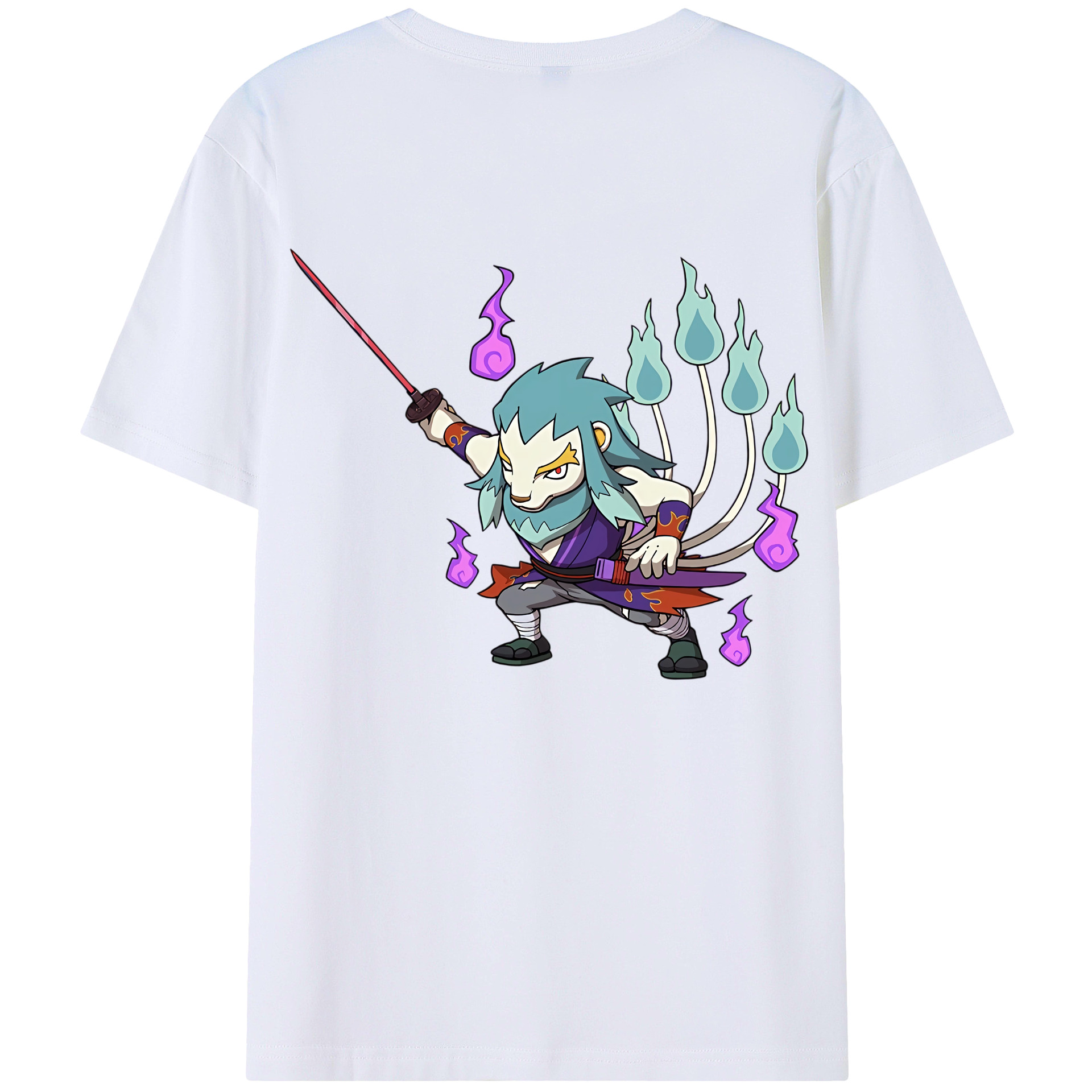 （画像用） 妖怪ウォッチ Yo-kai Watch 綿100％半袖Tシャツ（背面プリント）
