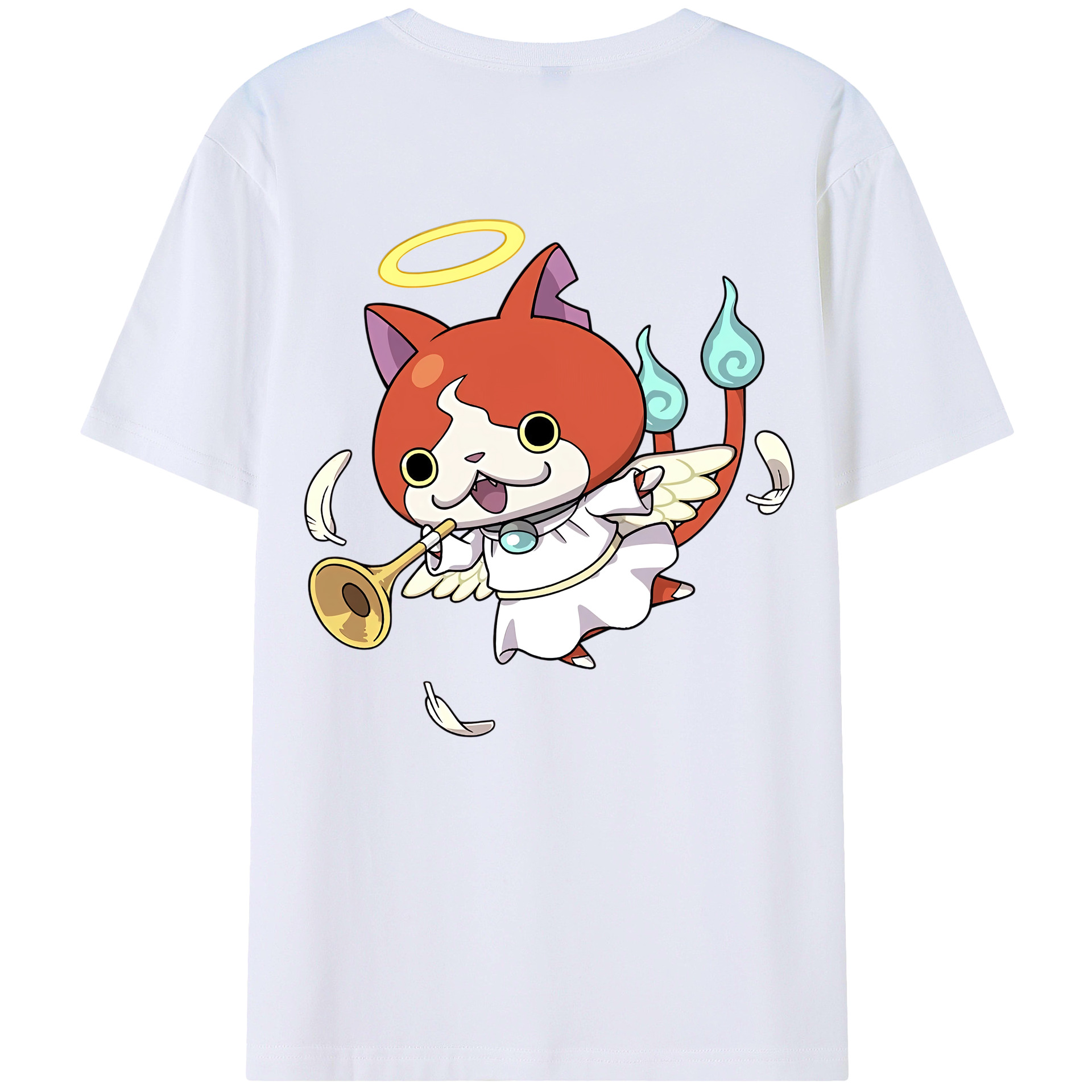 （画像用） 妖怪ウォッチ Yo-kai Watch 綿100％半袖Tシャツ（背面プリント）