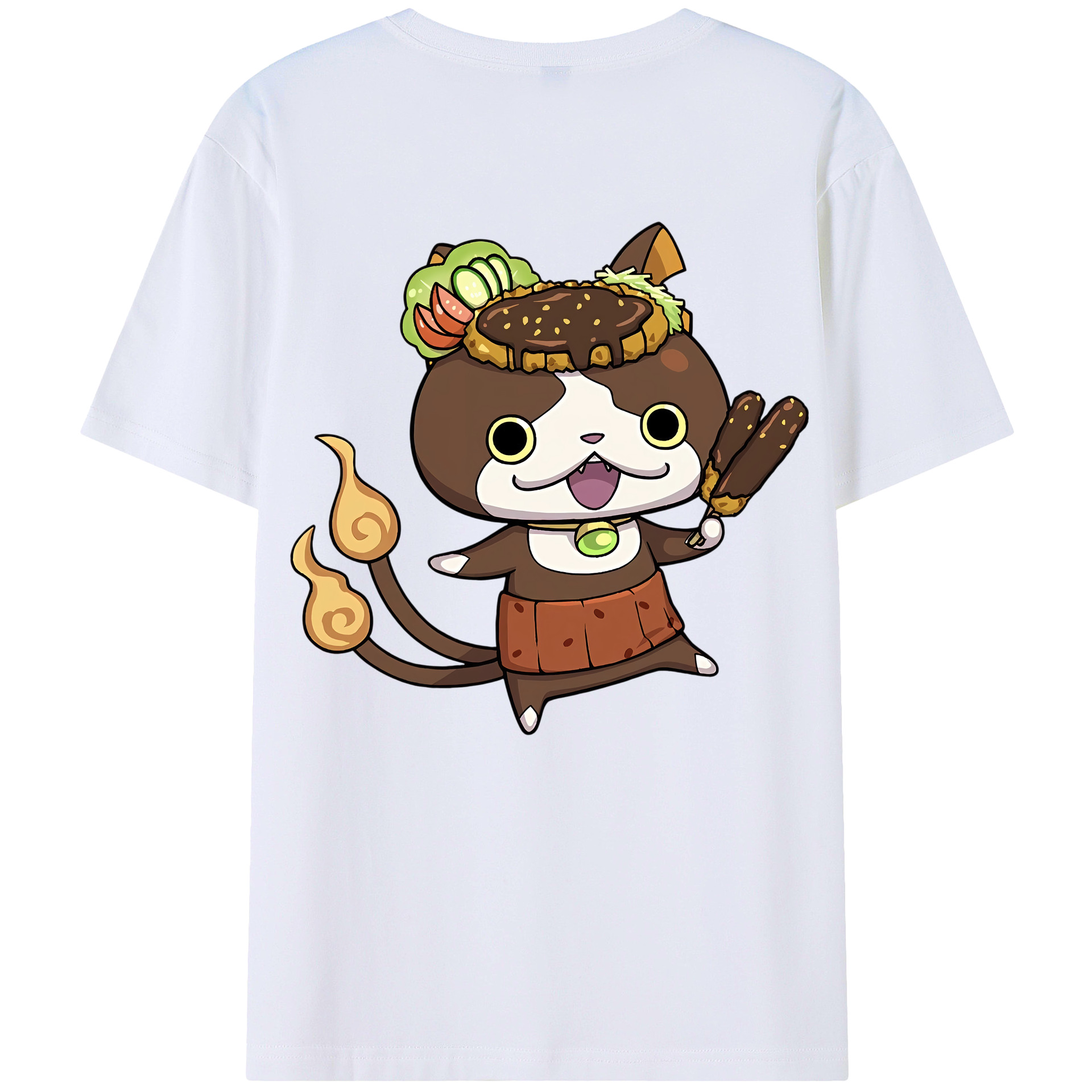 （画像用） 妖怪ウォッチ Yo-kai Watch 綿100％半袖Tシャツ（背面プリント）