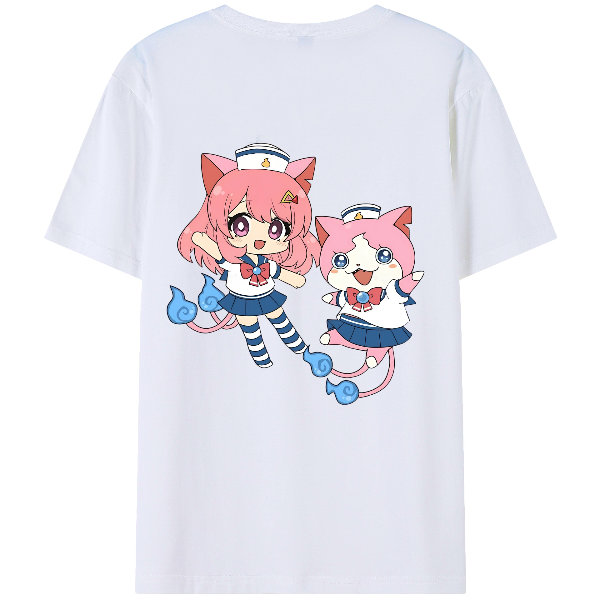 （画像用） 妖怪ウォッチ Yo-kai Watch 綿100％半袖Tシャツ（背面プリント）