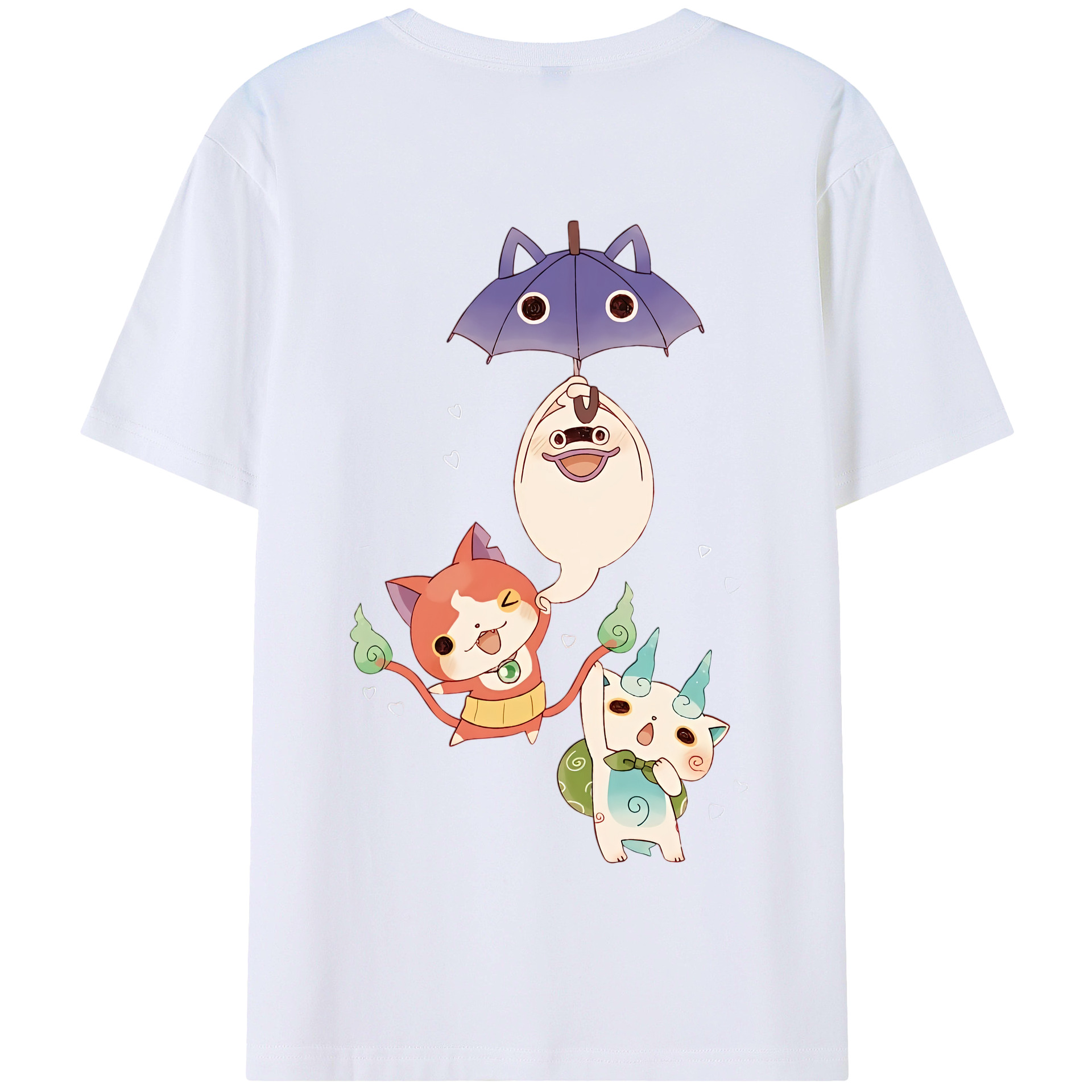 （画像用） 妖怪ウォッチ Yo-kai Watch 綿100％半袖Tシャツ（背面プリント）