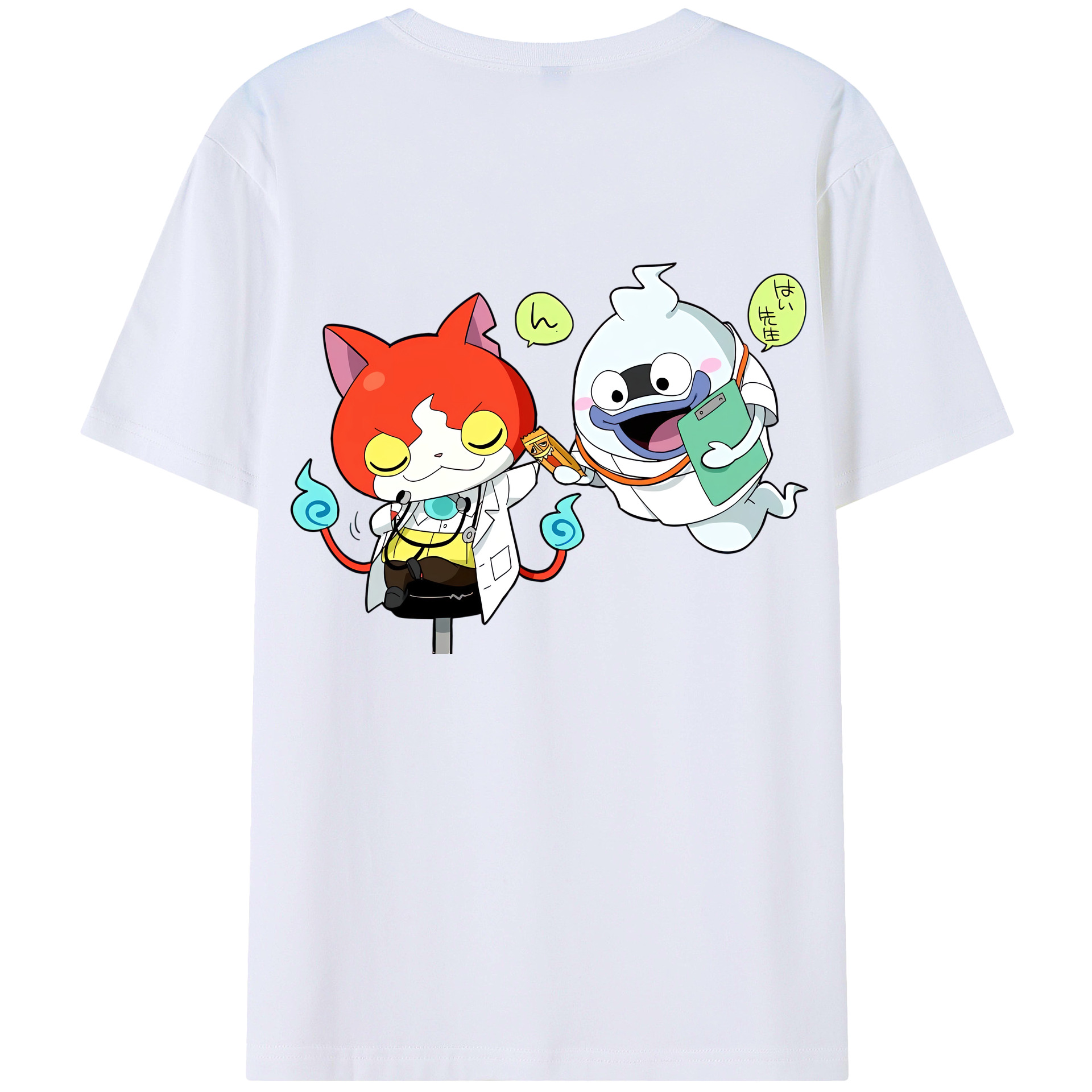 （画像用） 妖怪ウォッチ Yo-kai Watch 綿100％半袖Tシャツ（背面プリント）
