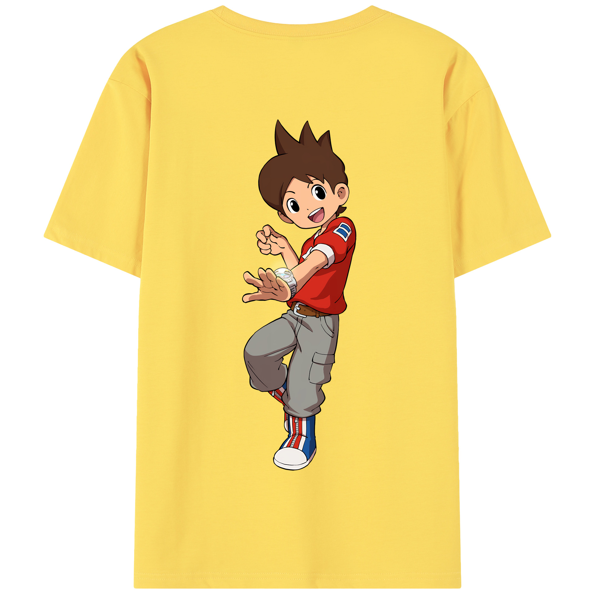 （画像用） 妖怪ウォッチ Yo-kai Watch 綿100％半袖Tシャツ（背面プリント）