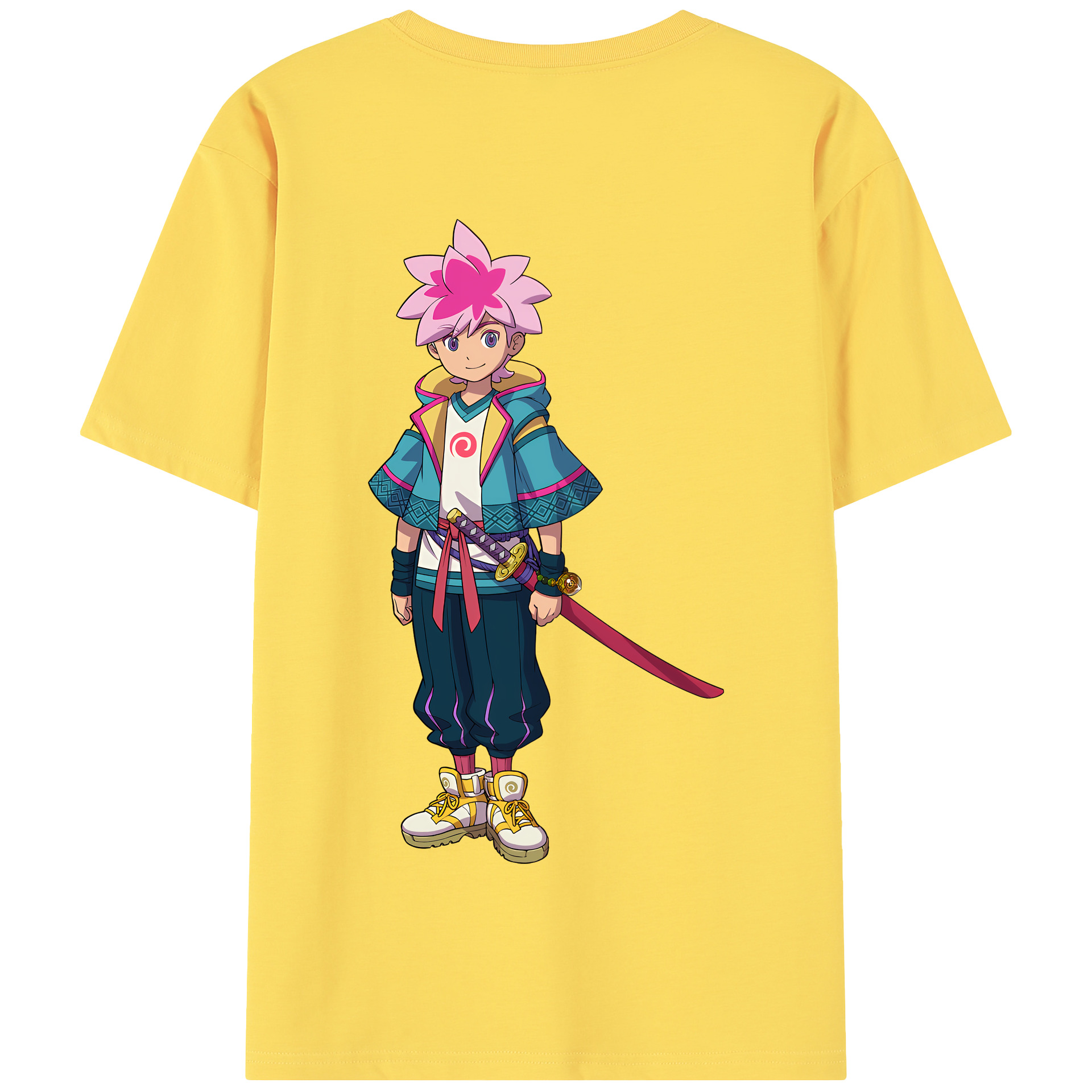 （画像用） 妖怪ウォッチ Yo-kai Watch 綿100％半袖Tシャツ（背面プリント）